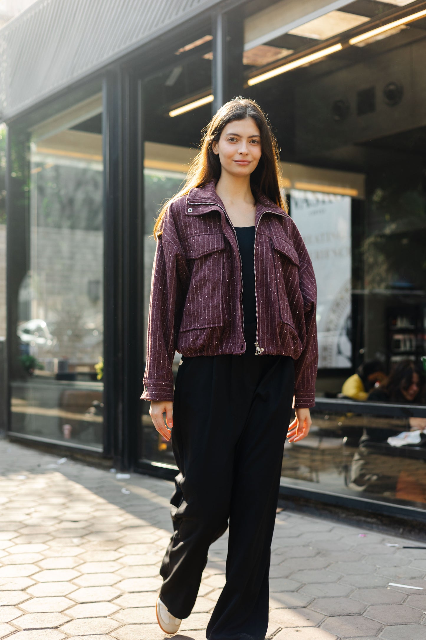 Star Daze Jacket in Burgundy