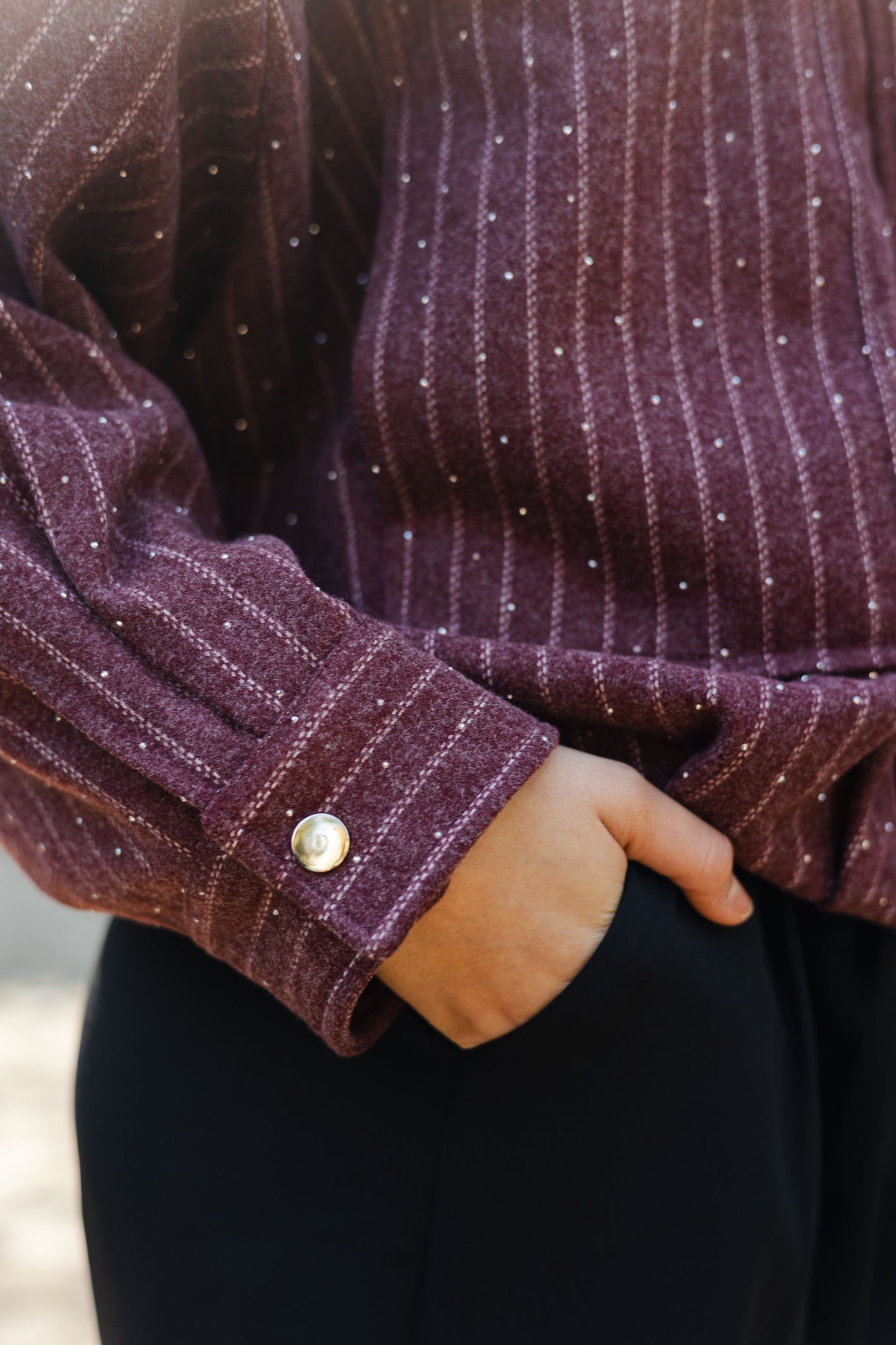Star Daze Jacket in Burgundy