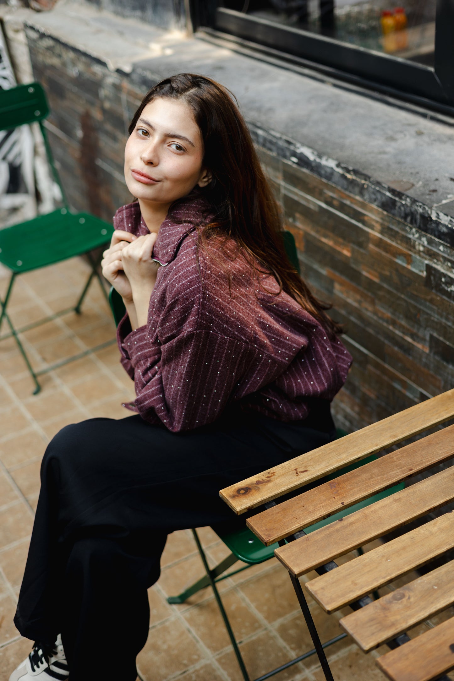 Star Daze Jacket in Burgundy