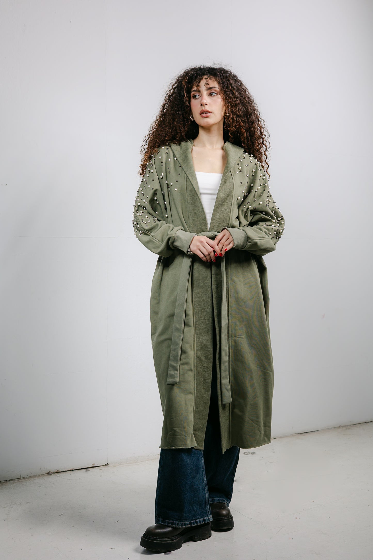 Everlast Cardigan in Olive