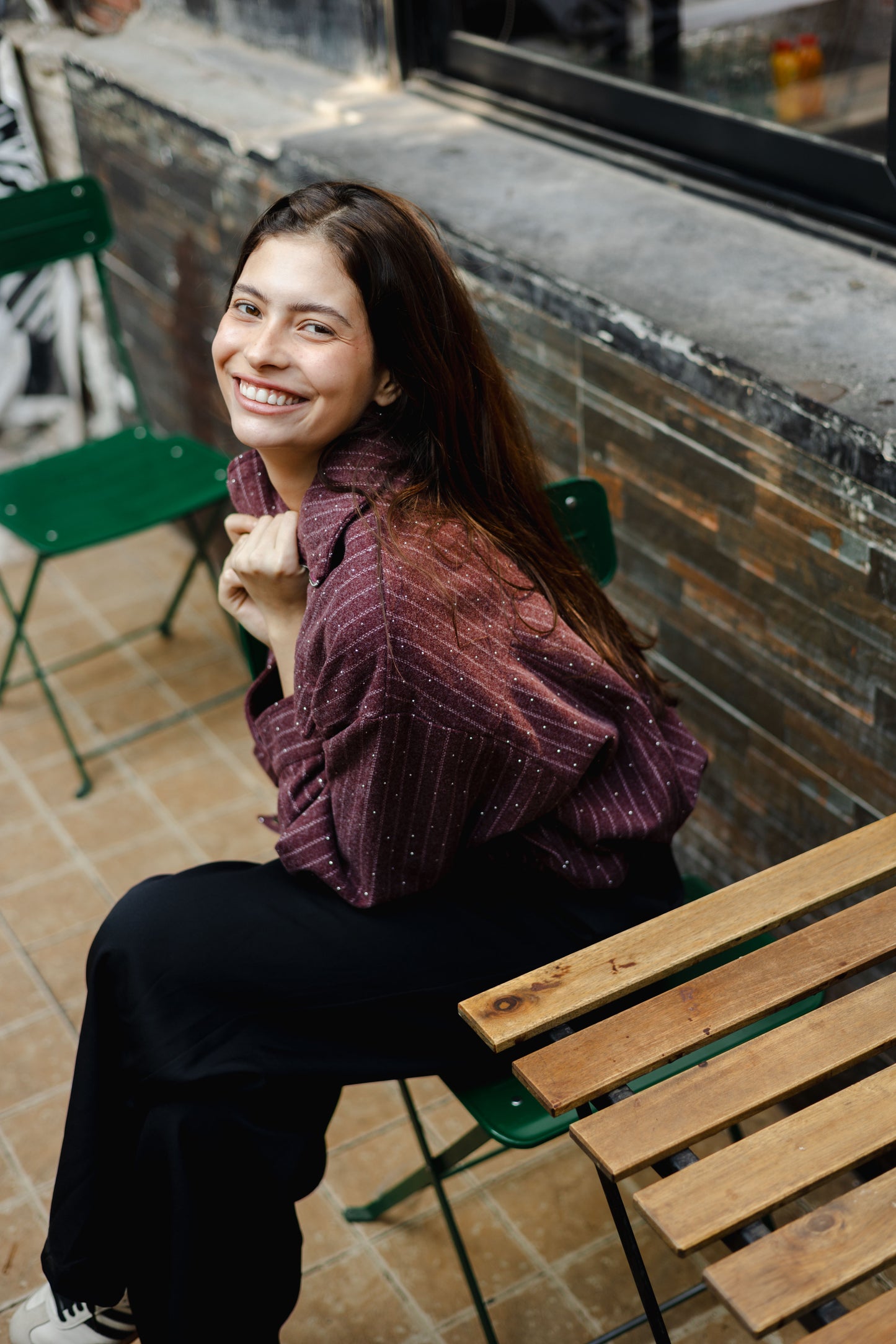 Star Daze Jacket in Burgundy