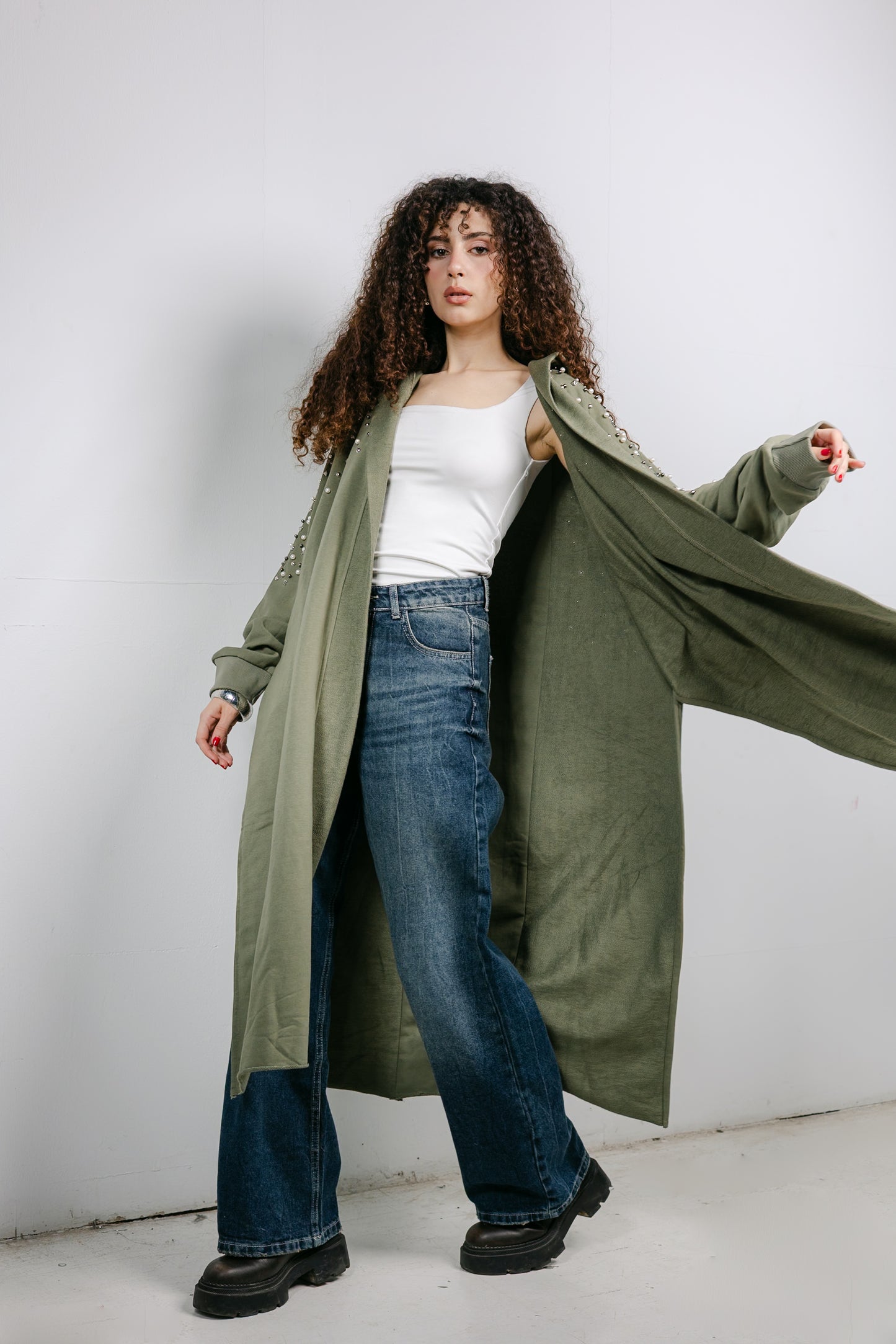 Everlast Cardigan in Olive