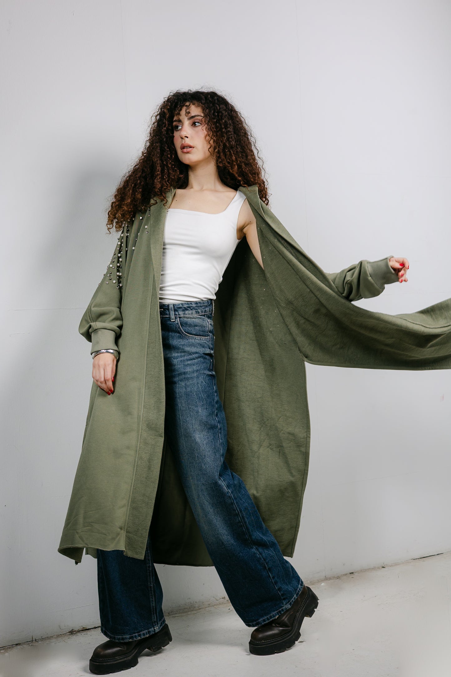 Everlast Cardigan in Olive