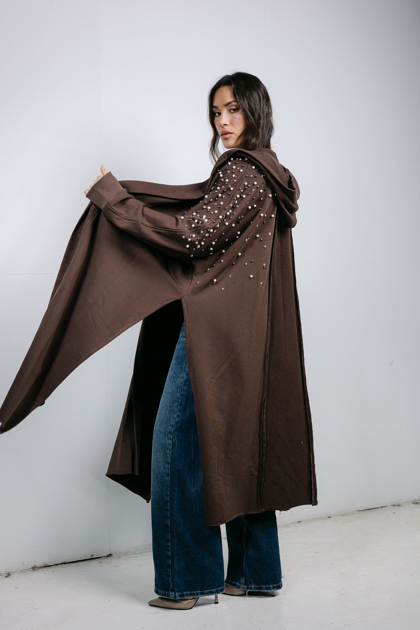 Everlast Cardigan in Brown