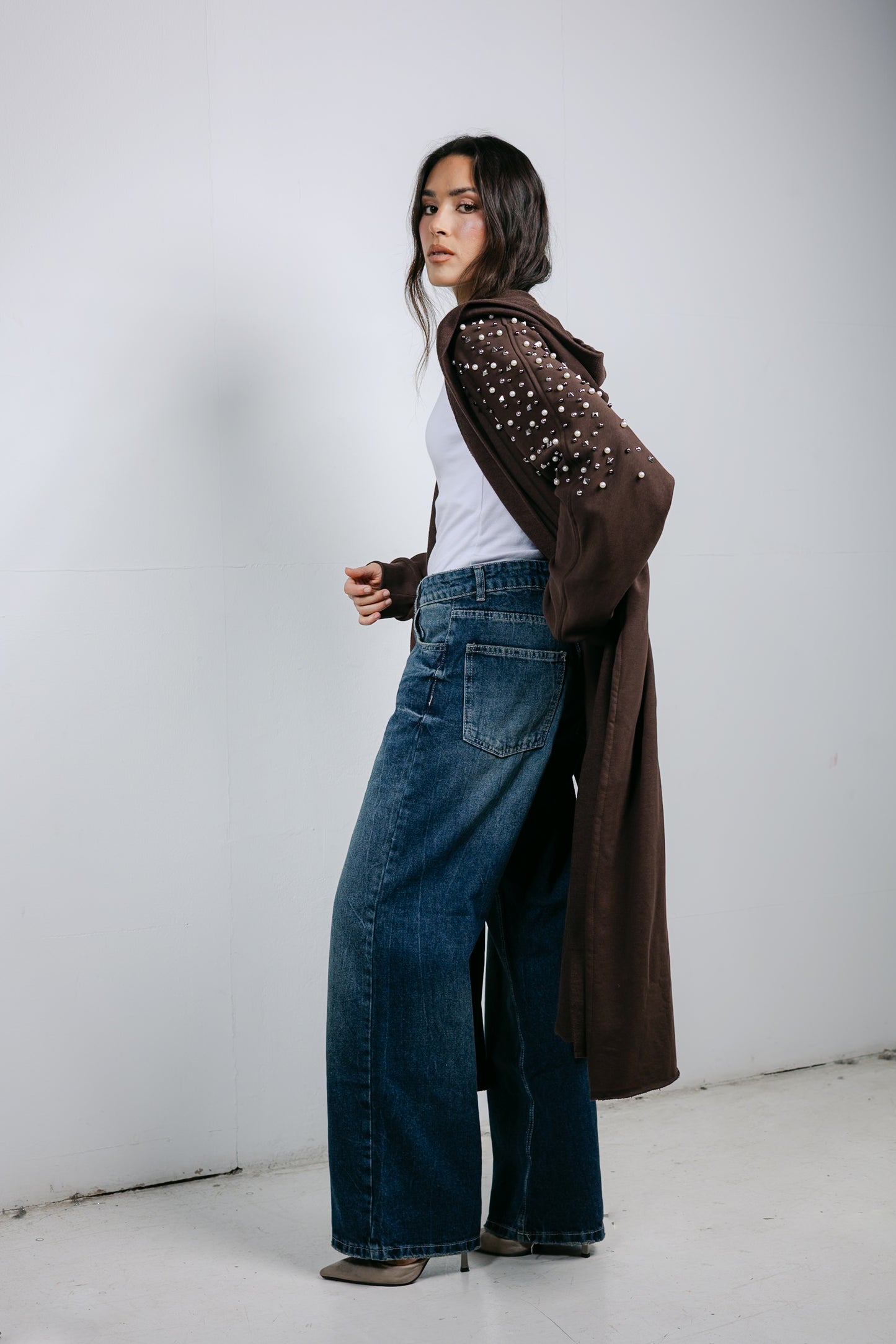 Everlast Cardigan in Brown