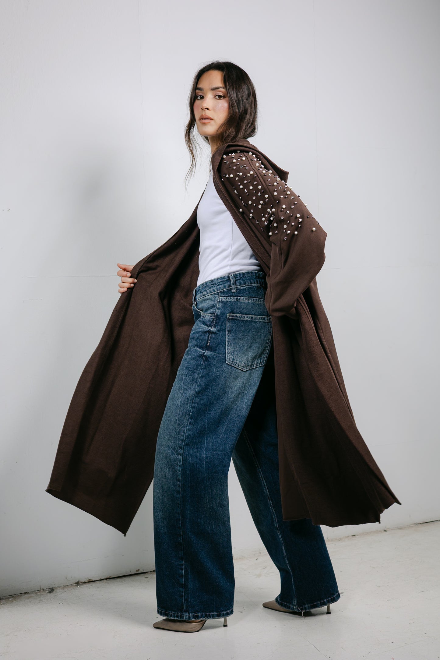 Everlast Cardigan in Brown