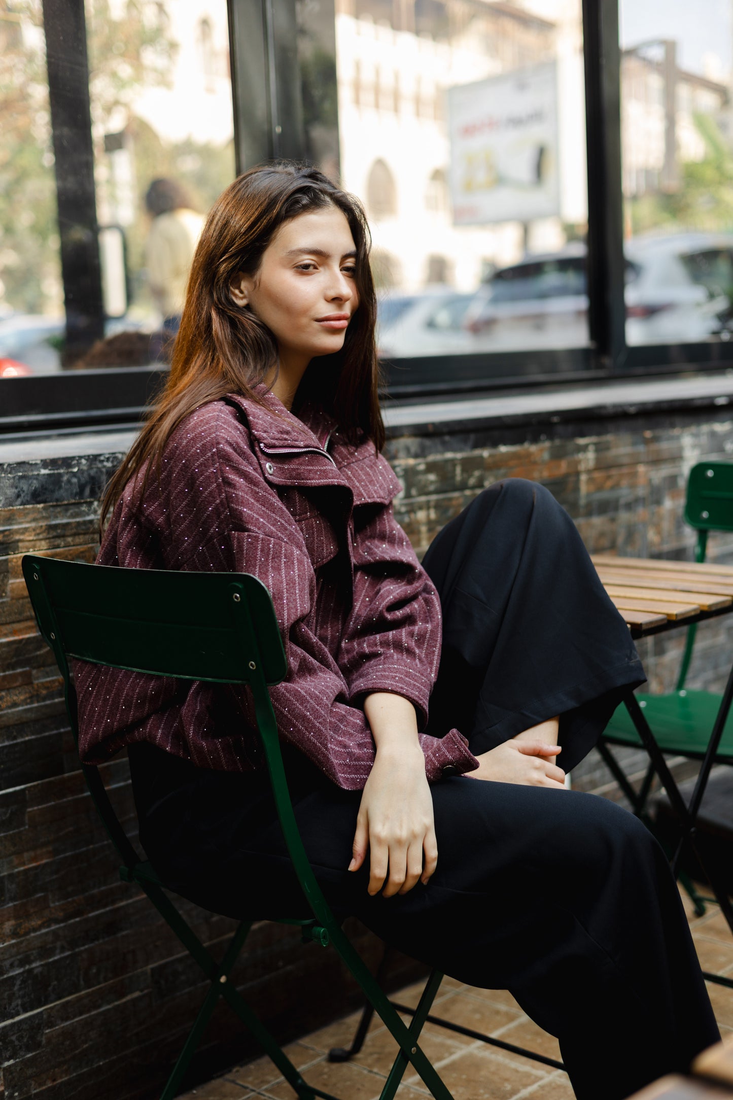 Star Daze Jacket in Burgundy