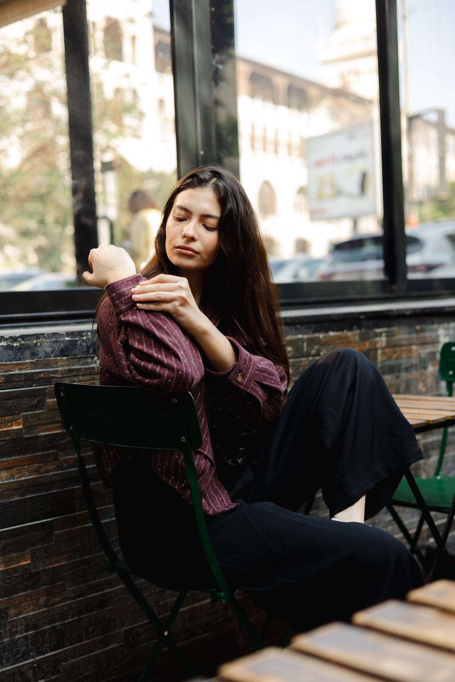 Star Daze Jacket in Burgundy