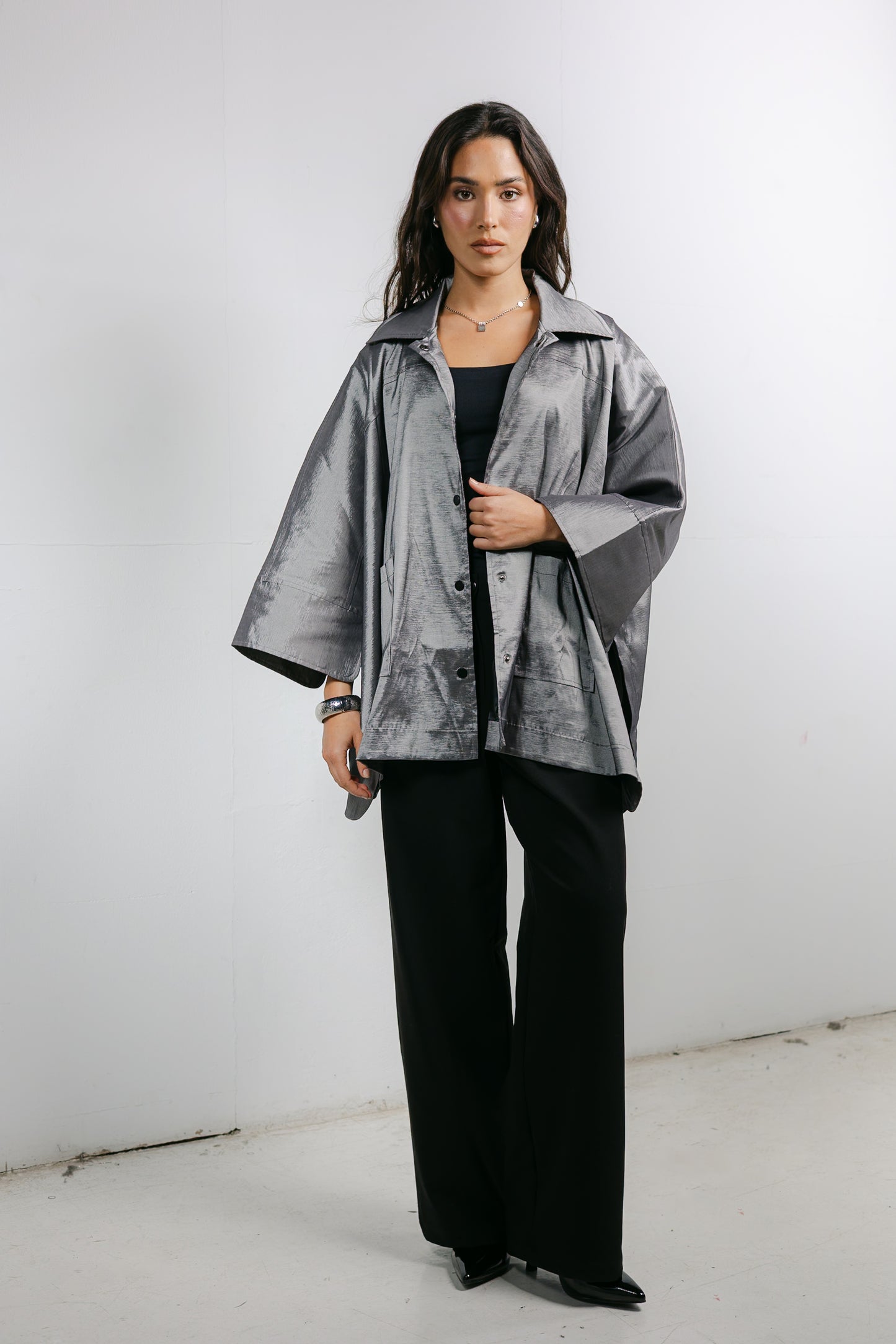 Shine On Cape in Silver