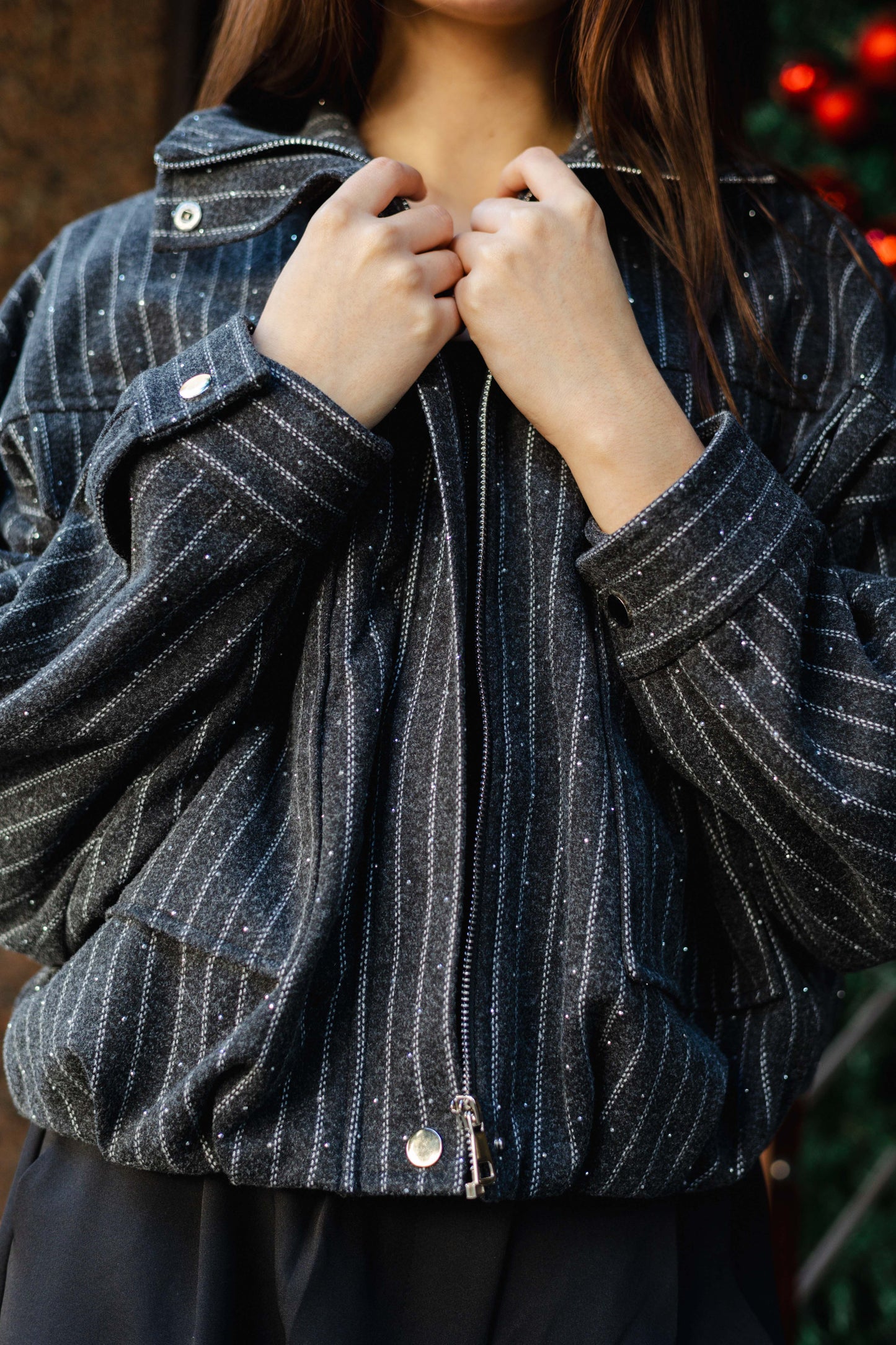 Star Daze Jacket in Dark Grey