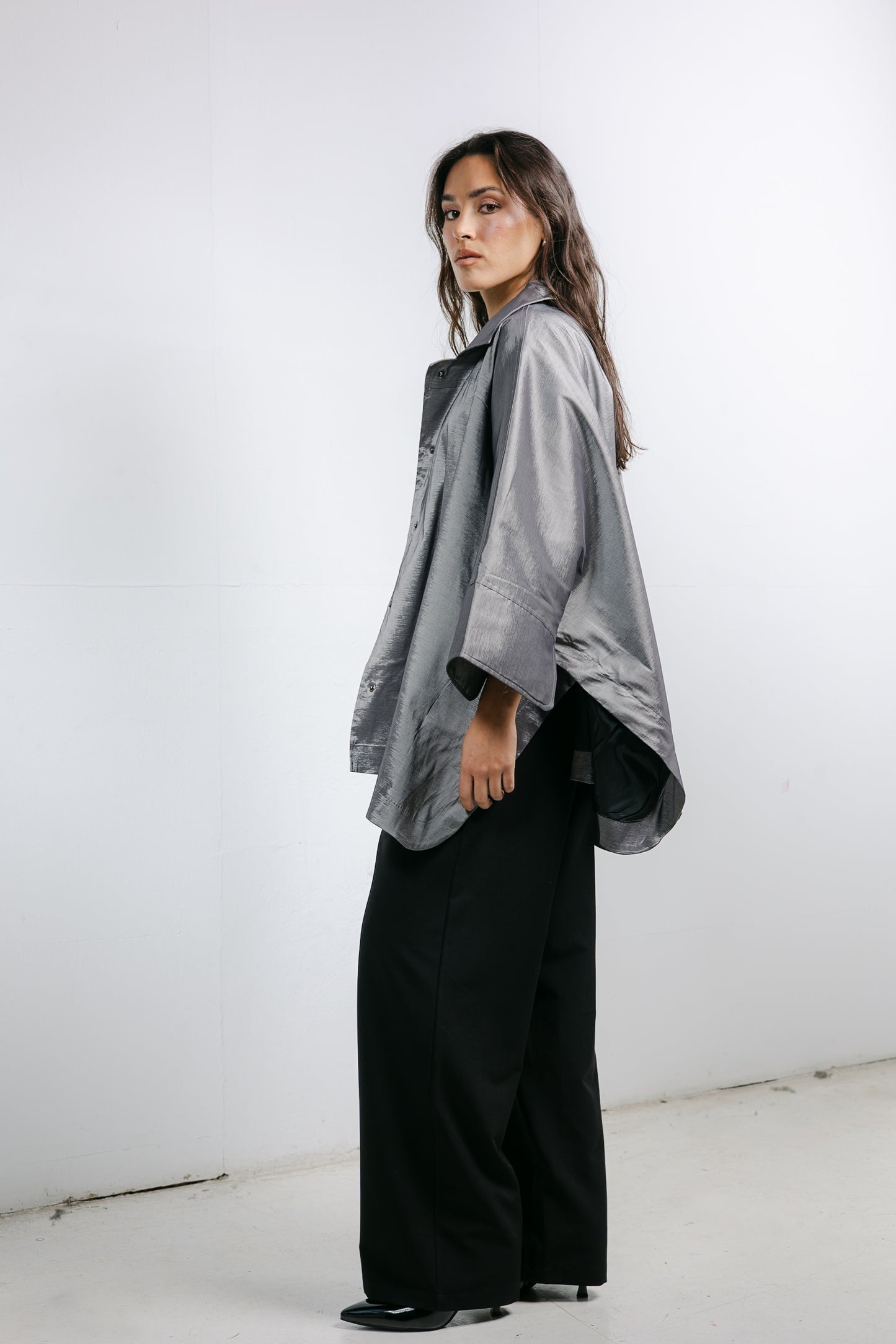 Shine On Cape in Silver