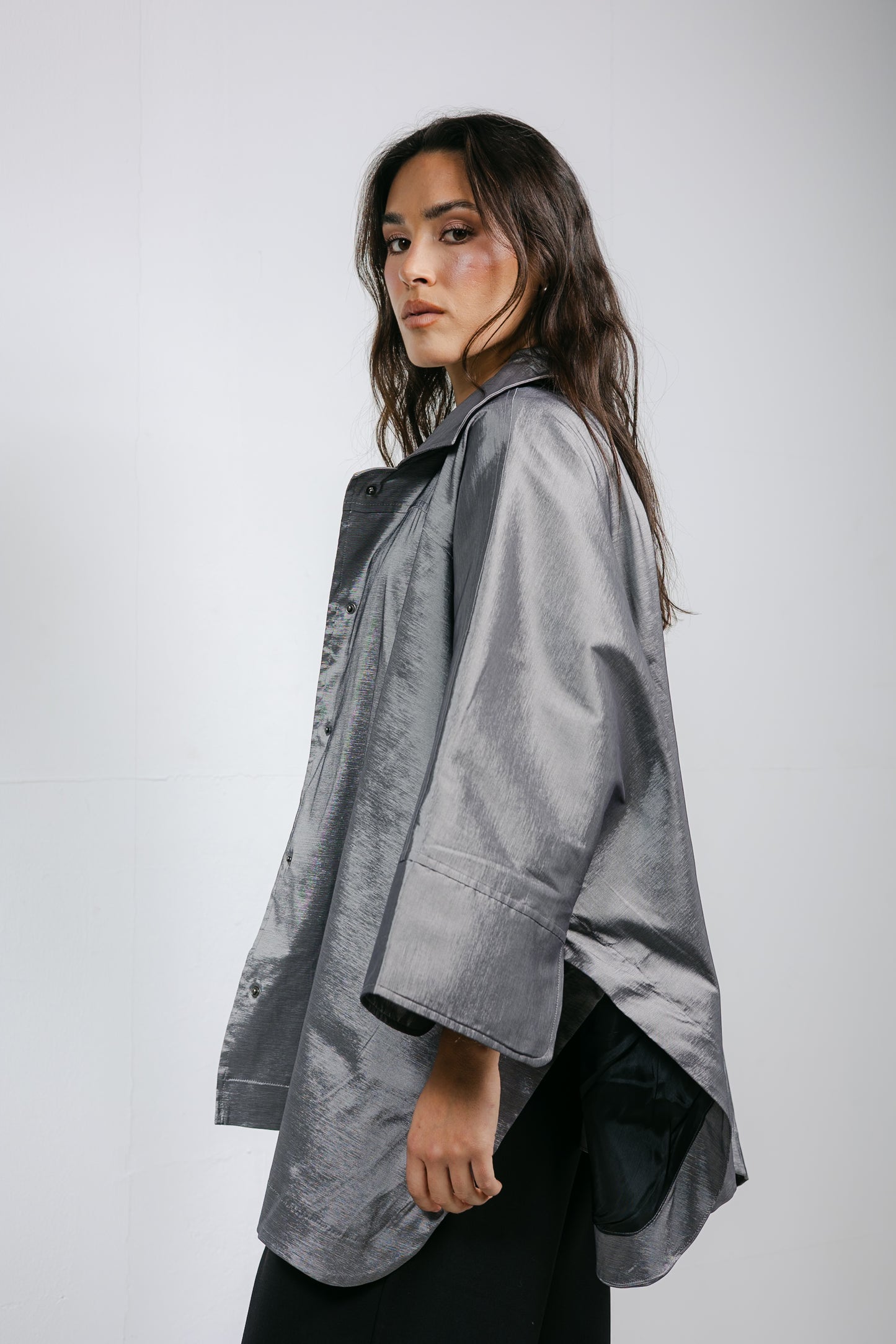 Shine On Cape in Silver