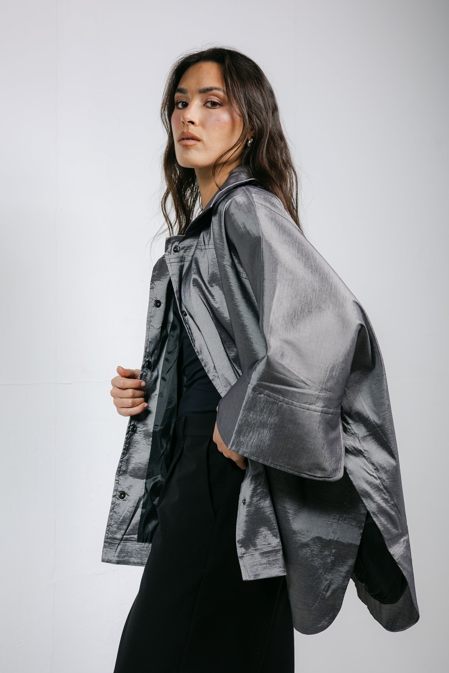 Shine On Cape in Silver