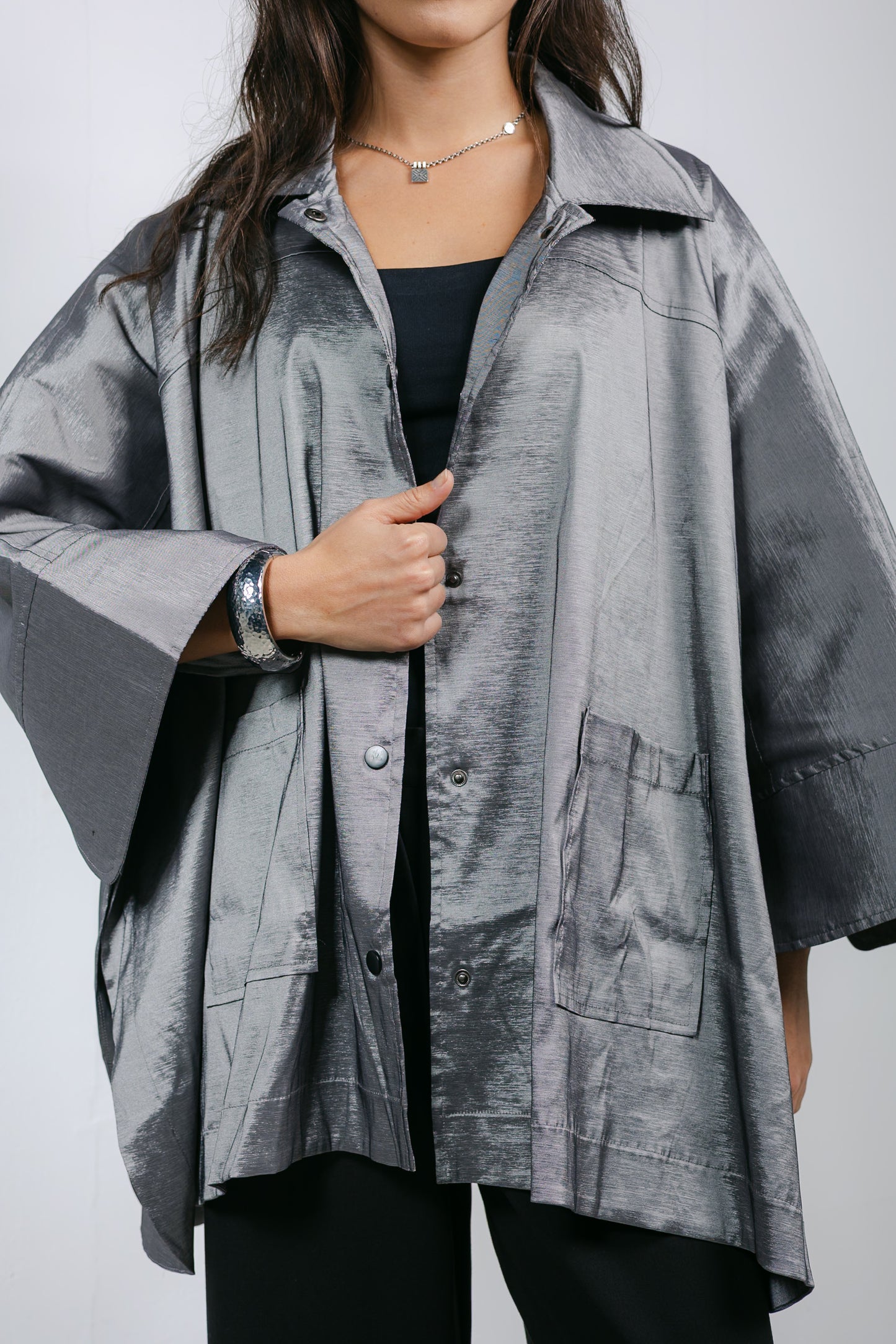 Shine On Cape in Silver