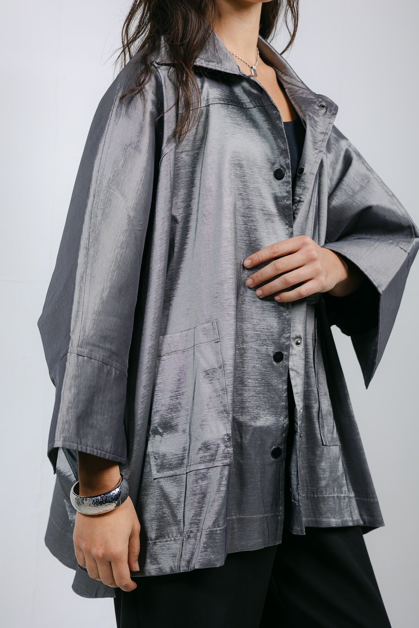 Shine On Cape in Silver