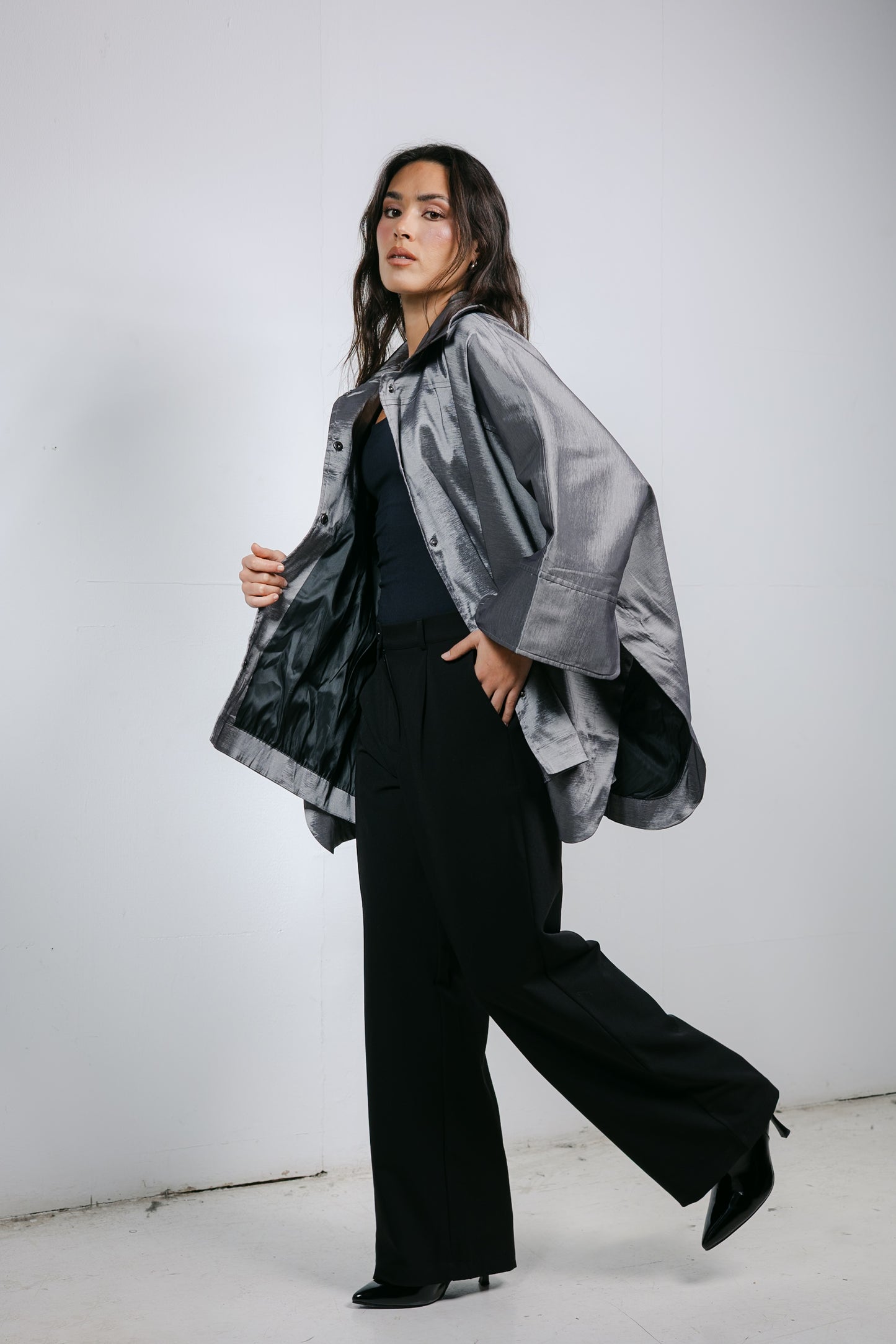 Shine On Cape in Silver