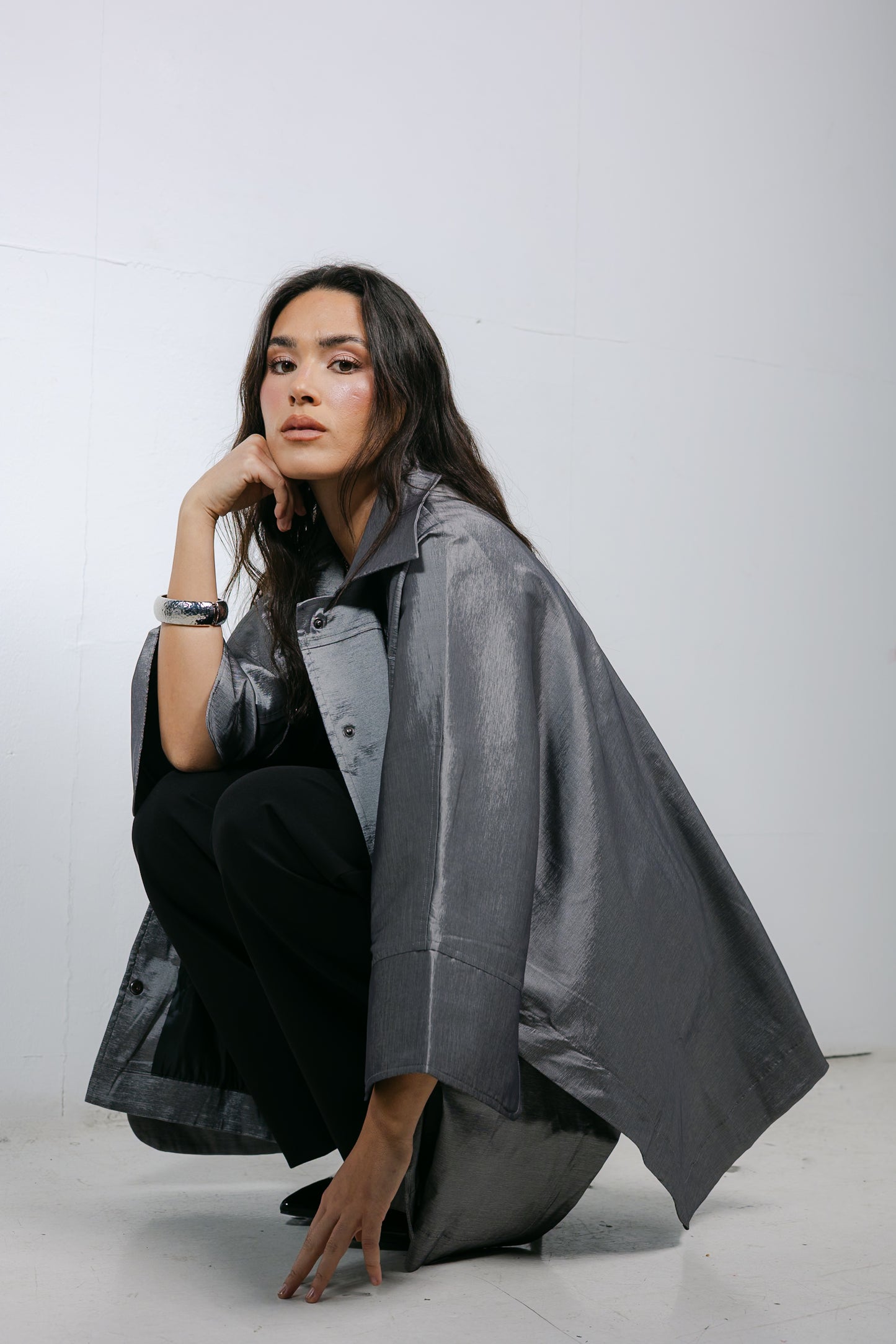 Shine On Cape in Silver