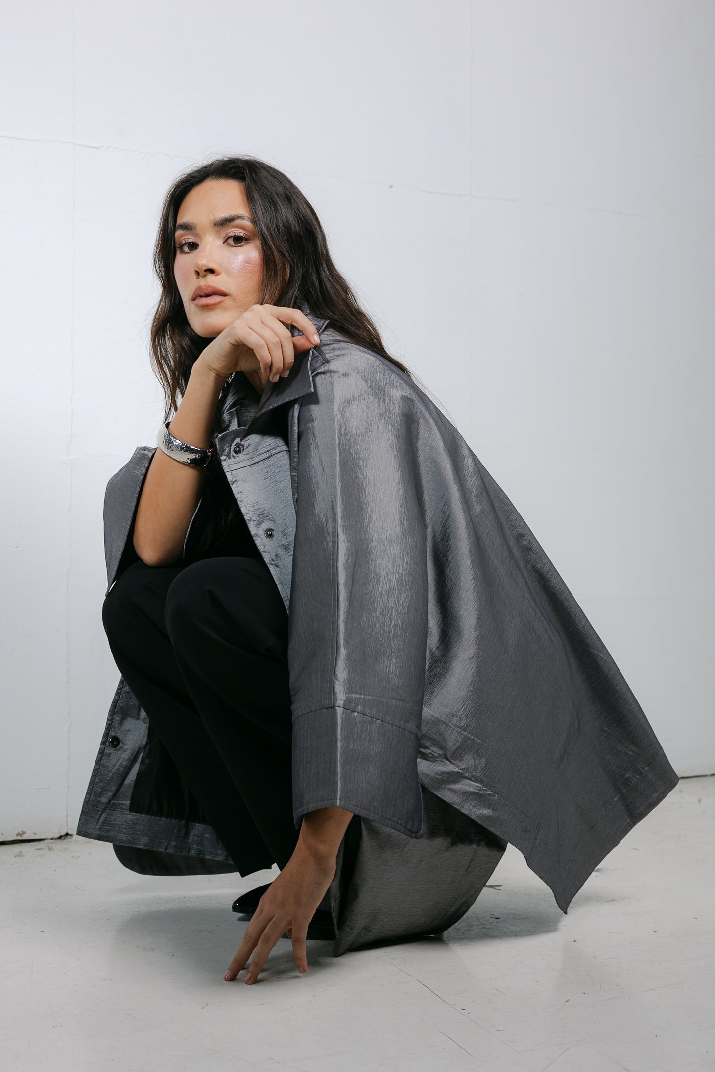 Shine On Cape in Silver