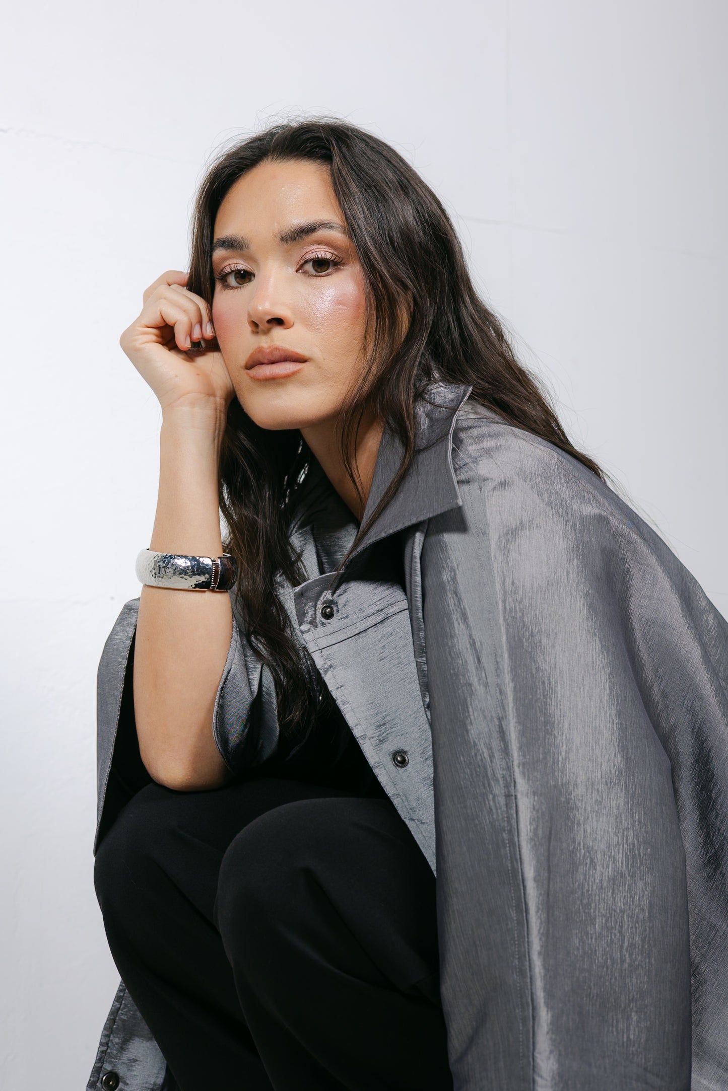 Shine On Cape in Silver