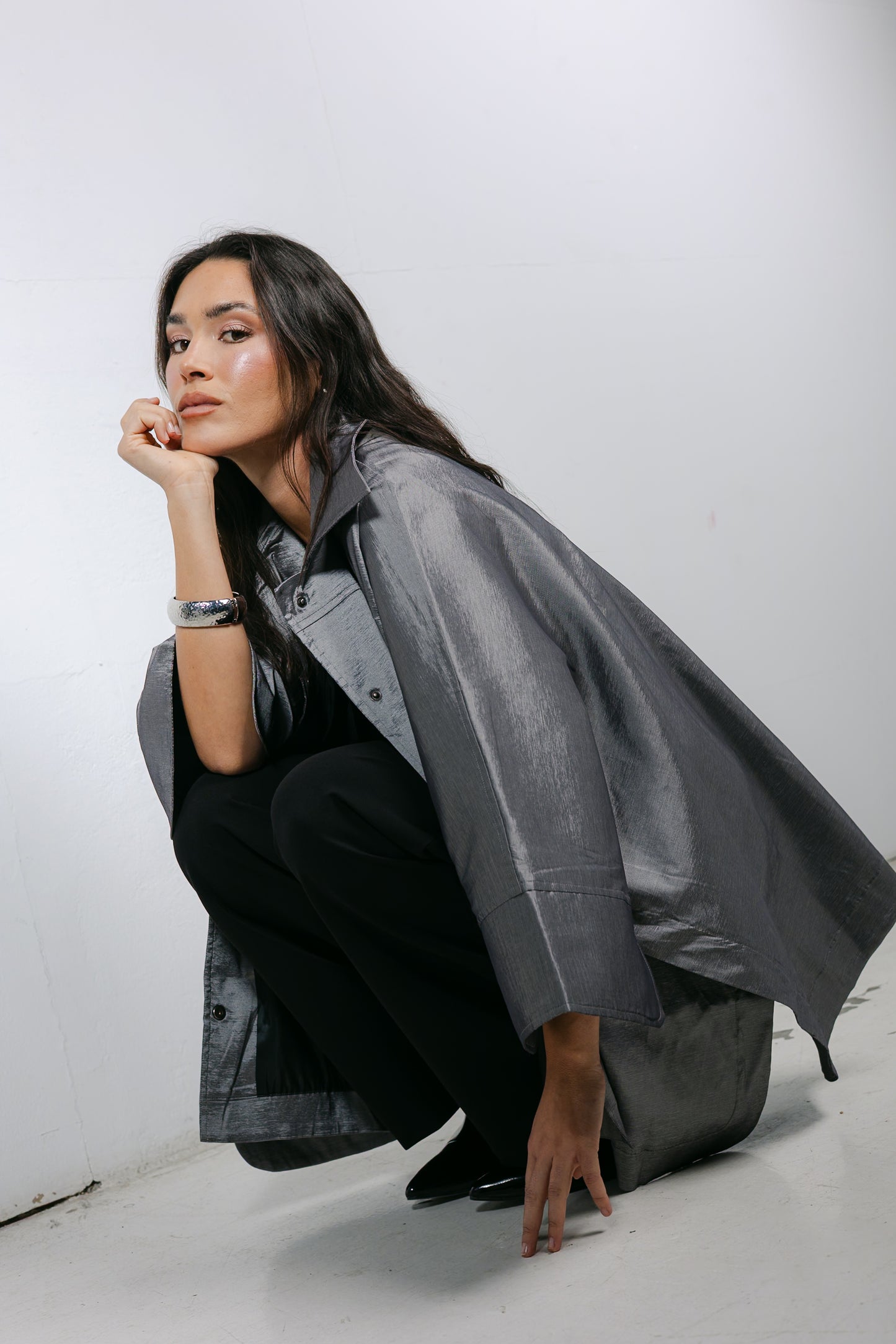 Shine On Cape in Silver
