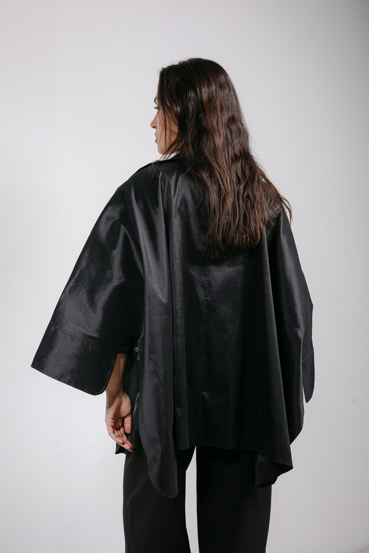 Shine On Cape in Black