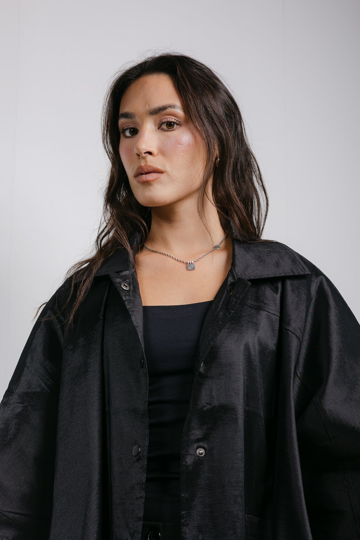Shine On Cape in Black