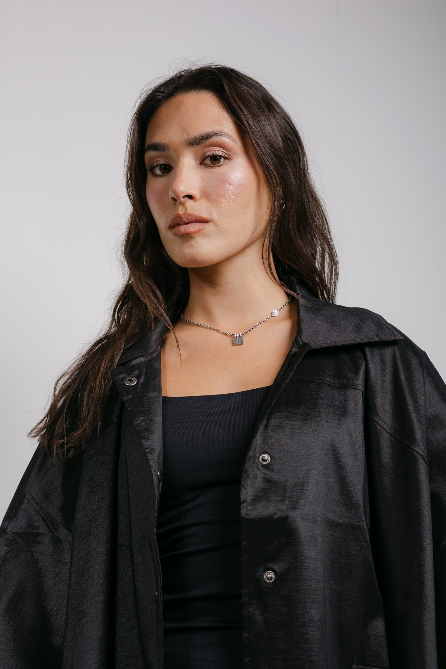 Shine On Cape in Black