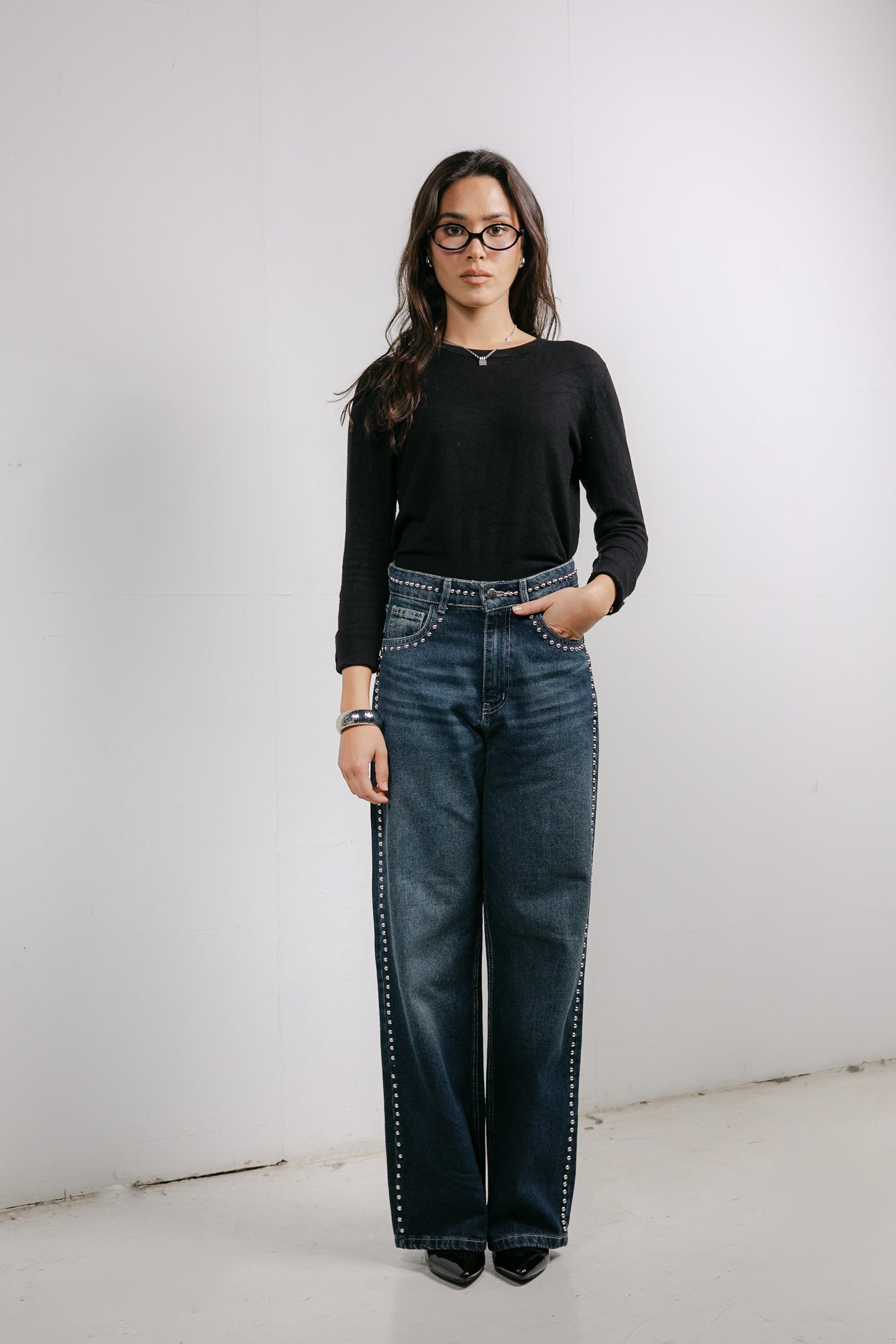 Silver Lining Denim Pants in Blue