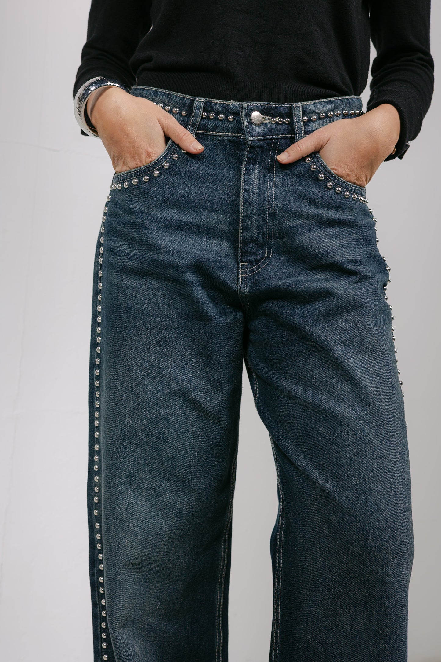 Silver Lining Denim Pants in Blue