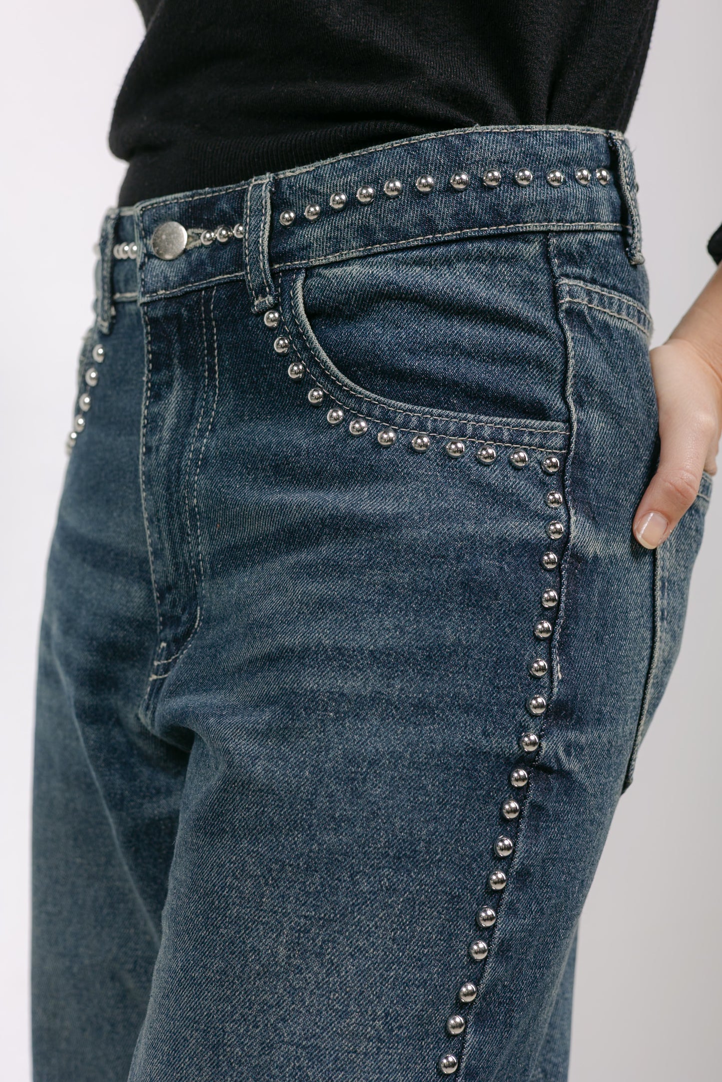 Silver Lining Denim Pants in Blue