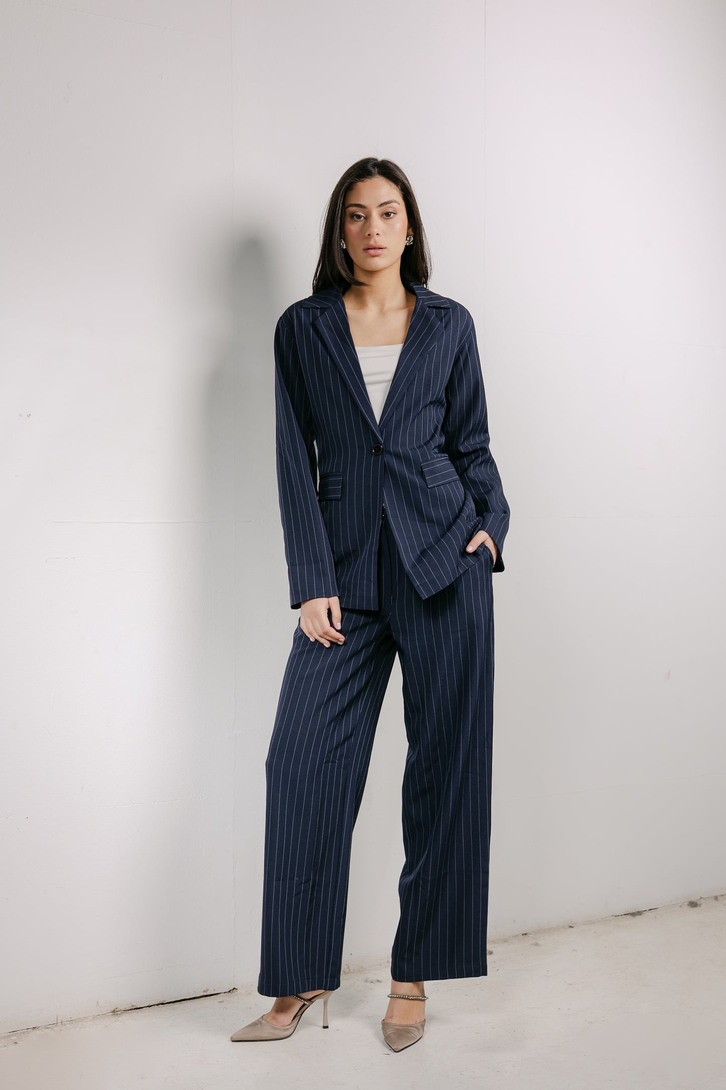 Big Girl Blazer Set in Navy
