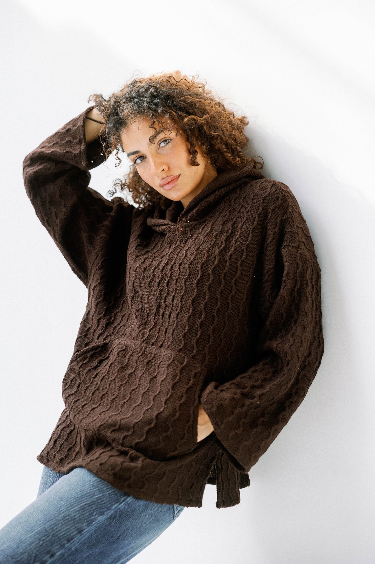 Sweet Nothing hoodie in Brown