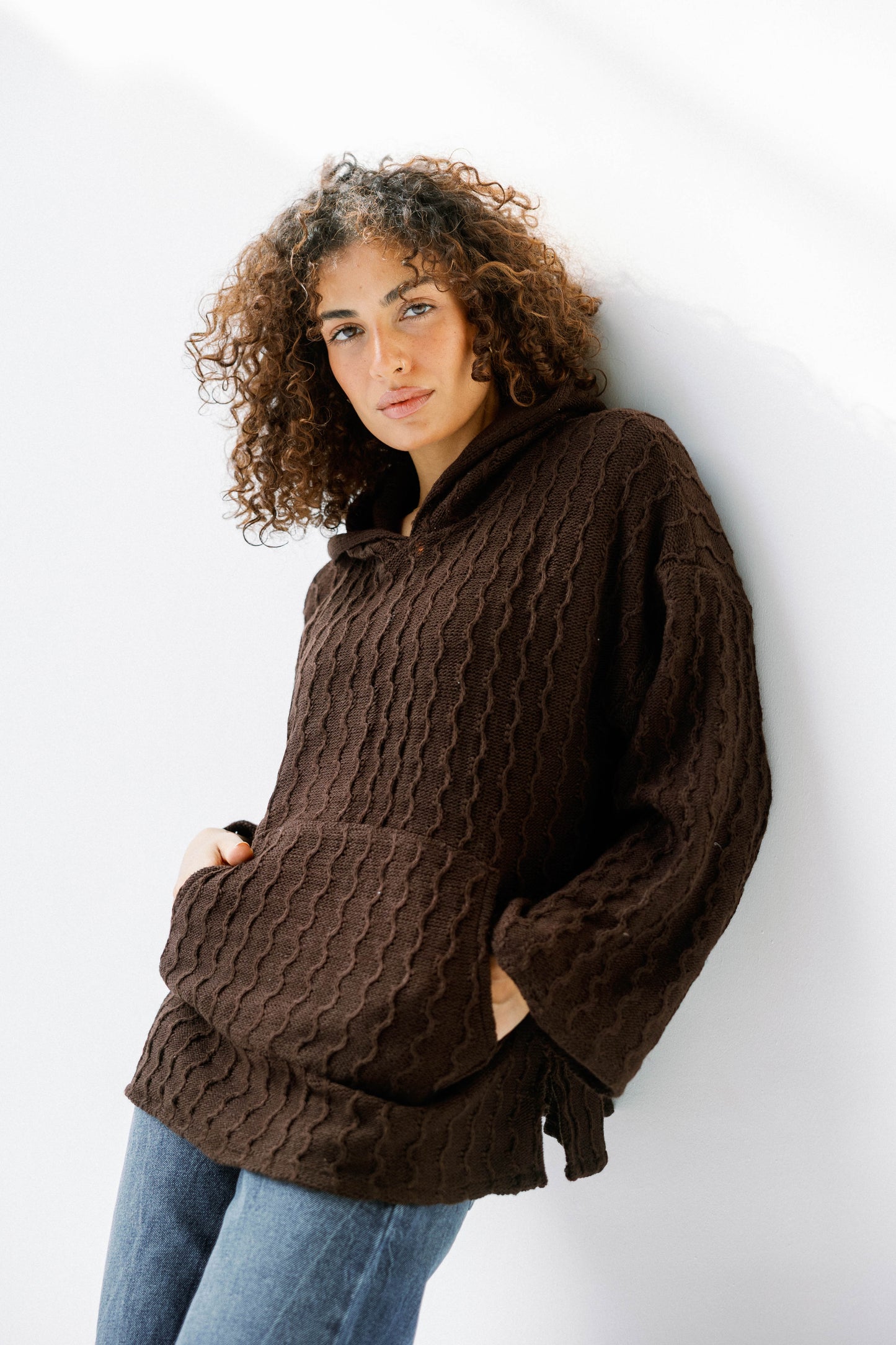 Sweet Nothing hoodie in Brown