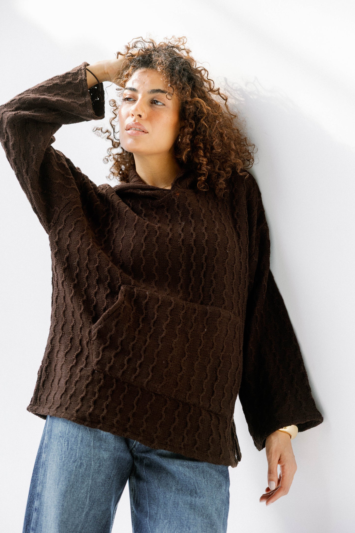 Sweet Nothing hoodie in Brown