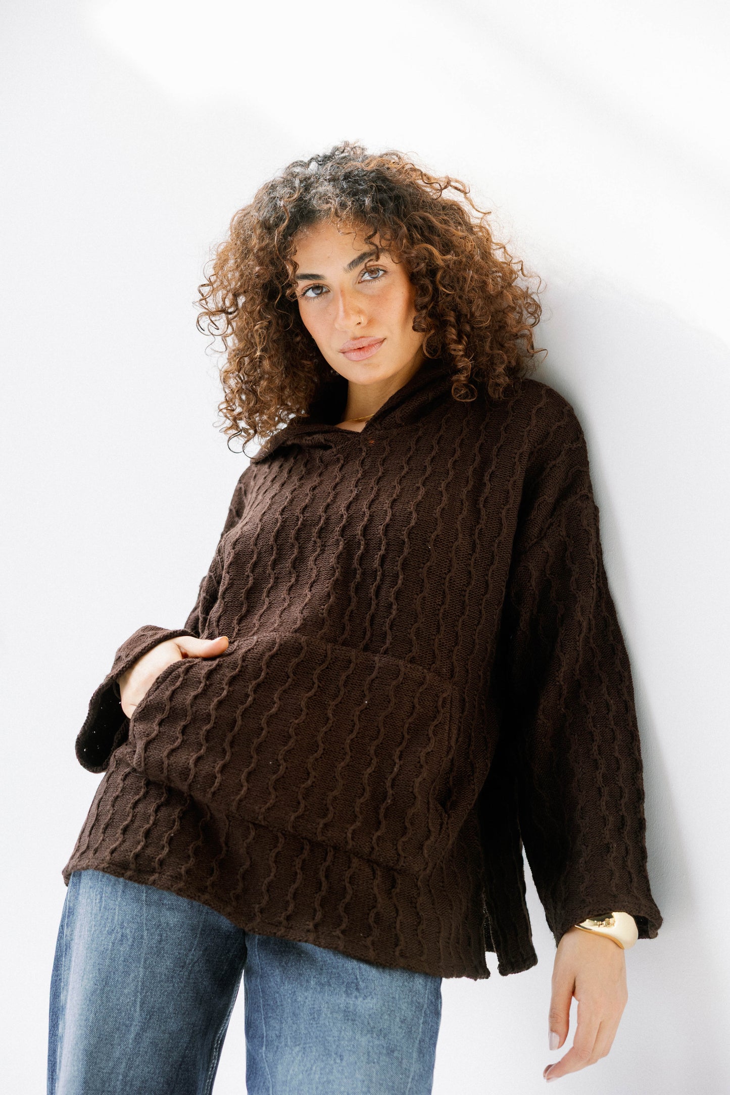 Sweet Nothing hoodie in Brown