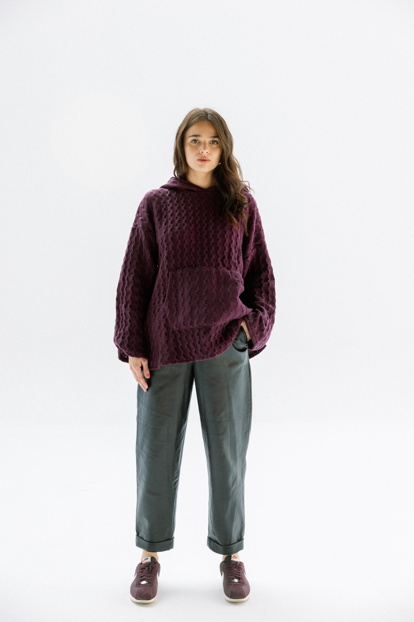 Sweet Nothing hoodie in Burgundy