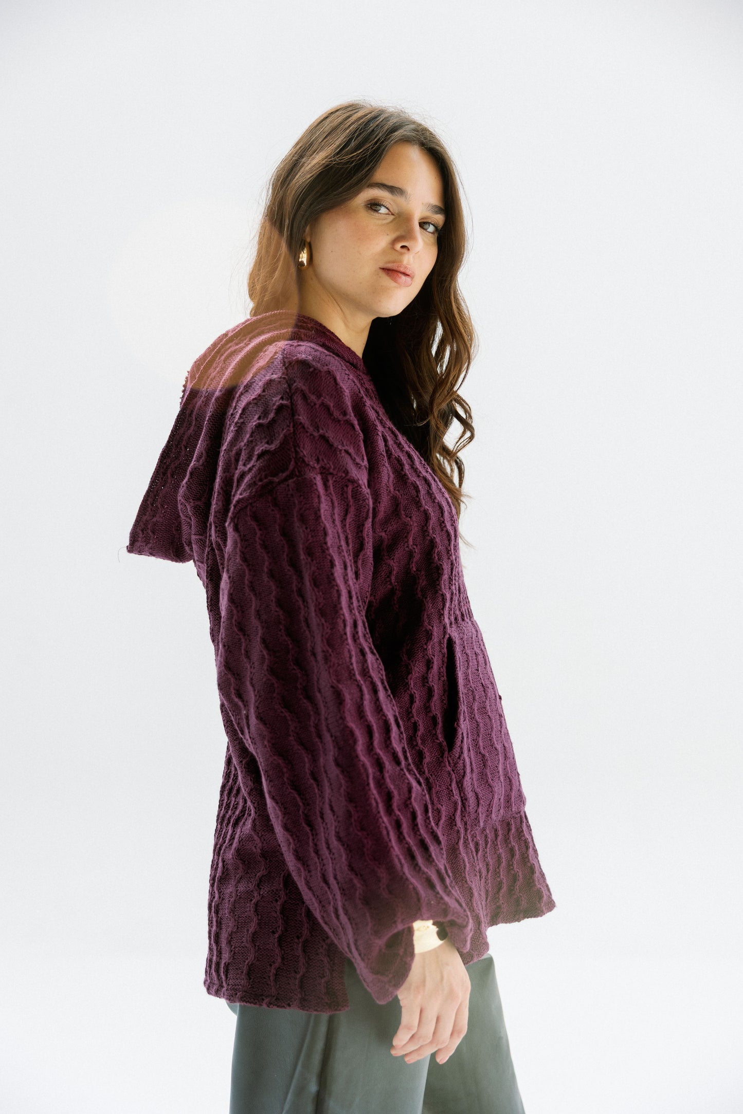 Sweet Nothing hoodie in Burgundy