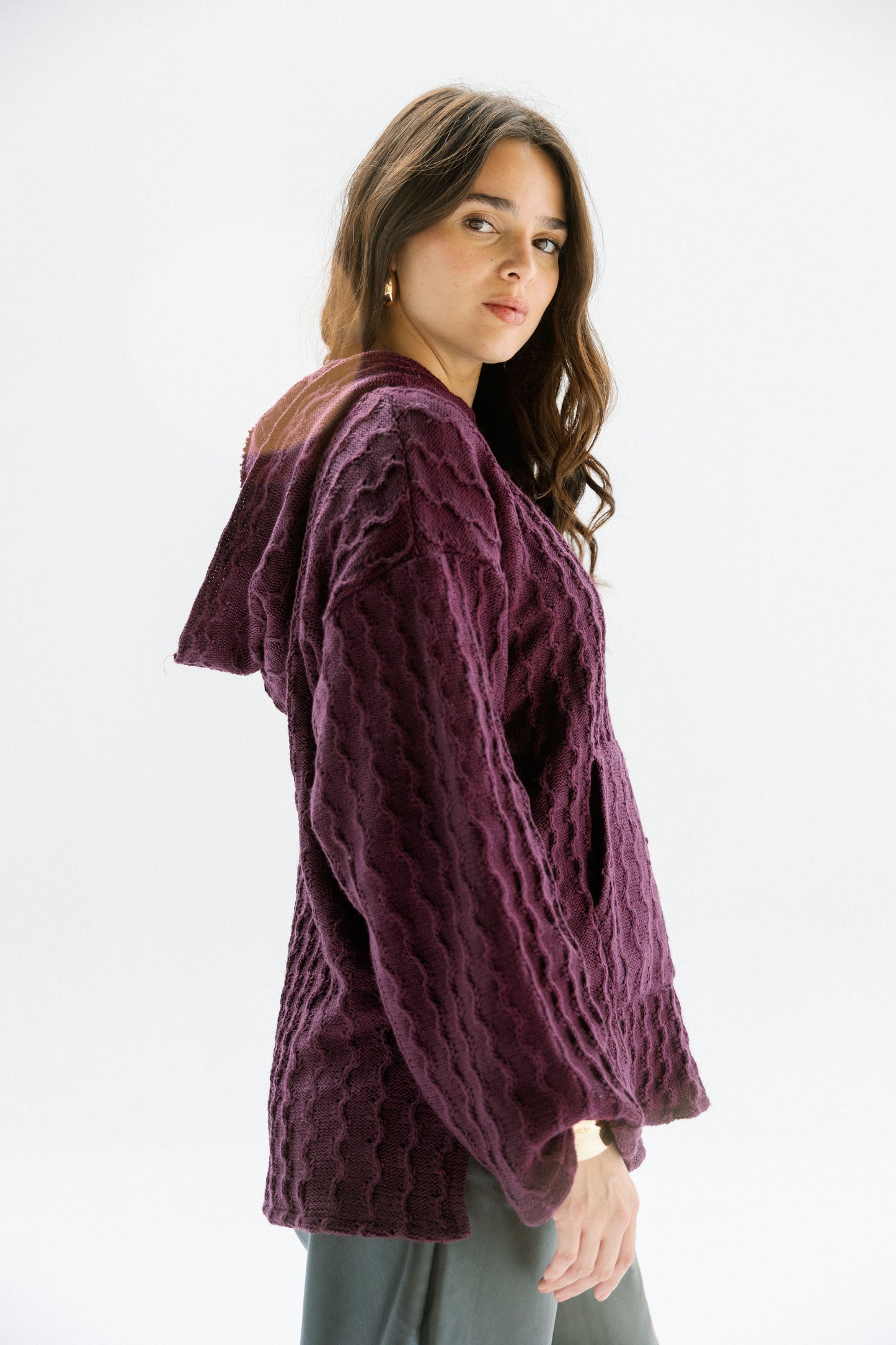 Sweet Nothing hoodie in Burgundy