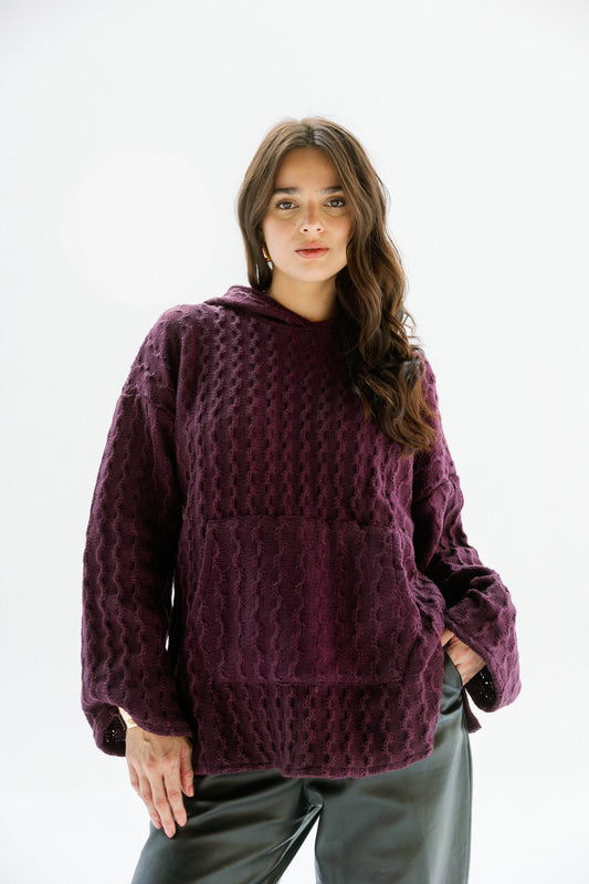 Sweet Nothing hoodie in Burgundy