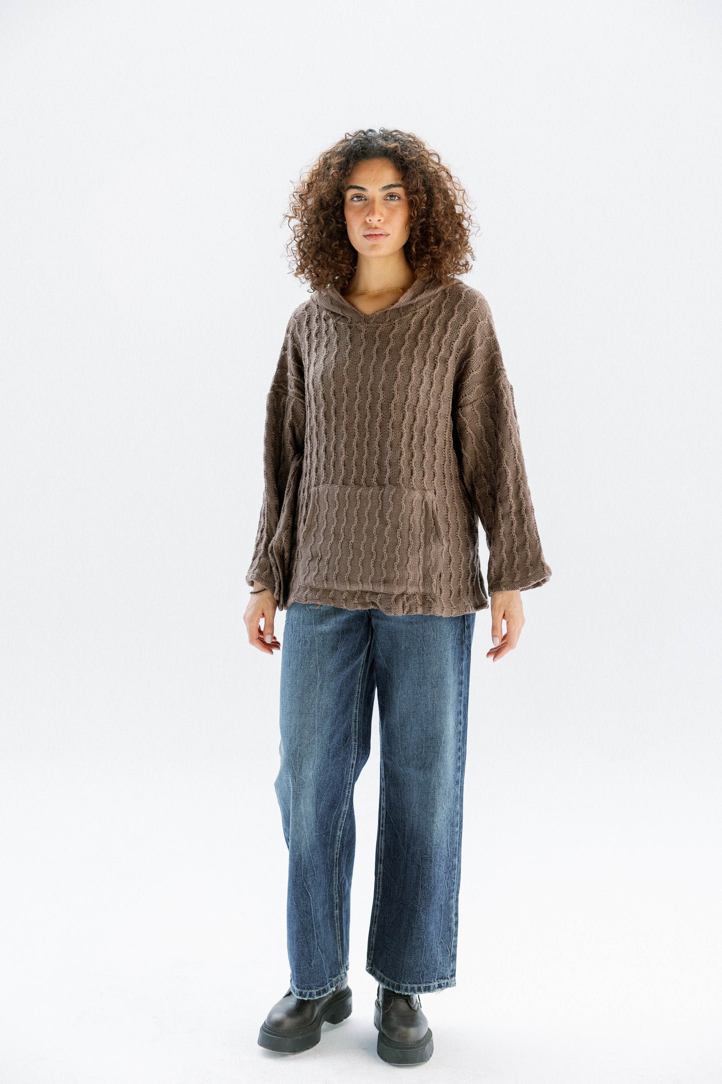 Sweet Nothing hoodie in Cafe