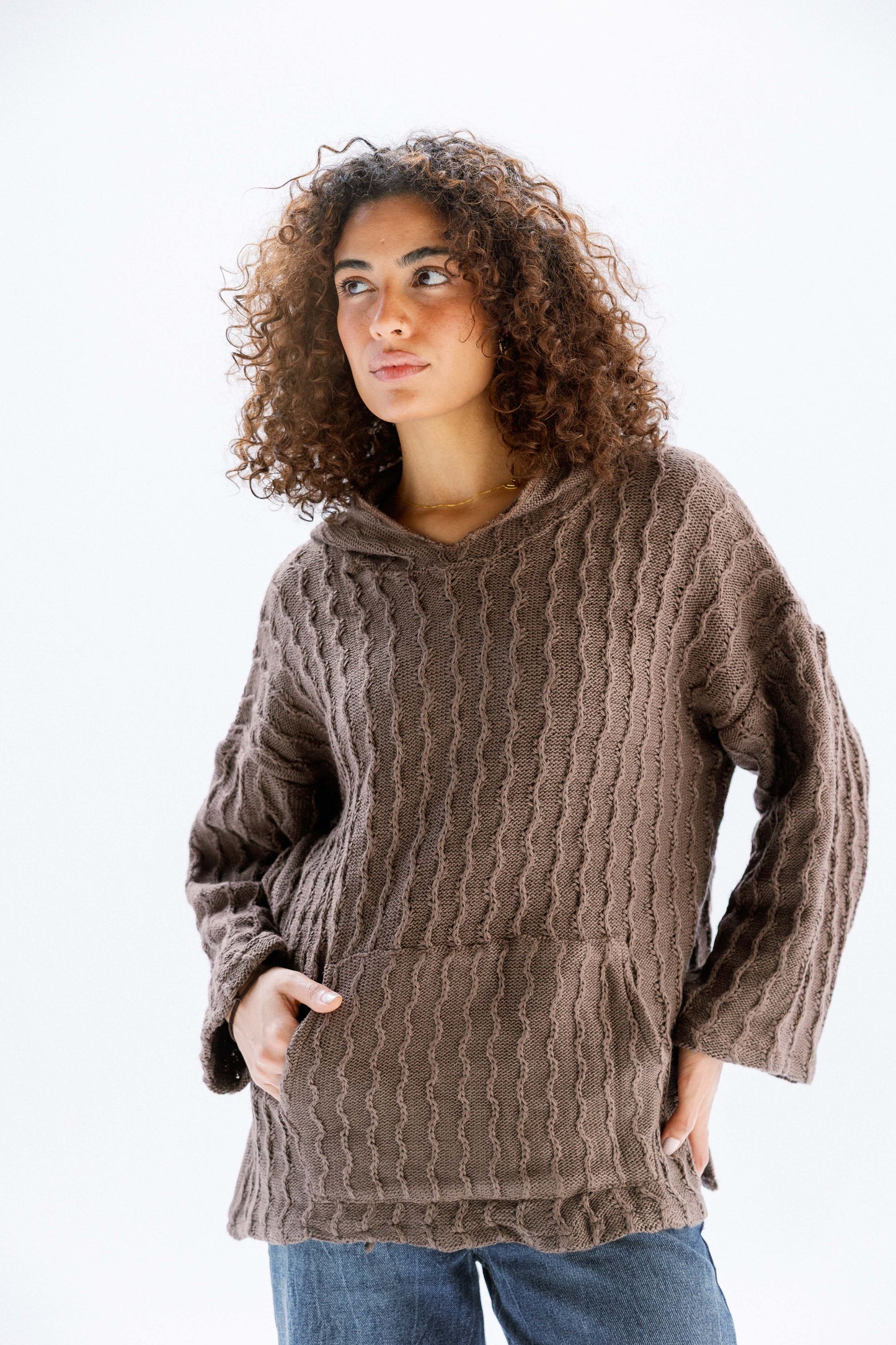 Sweet Nothing hoodie in Cafe