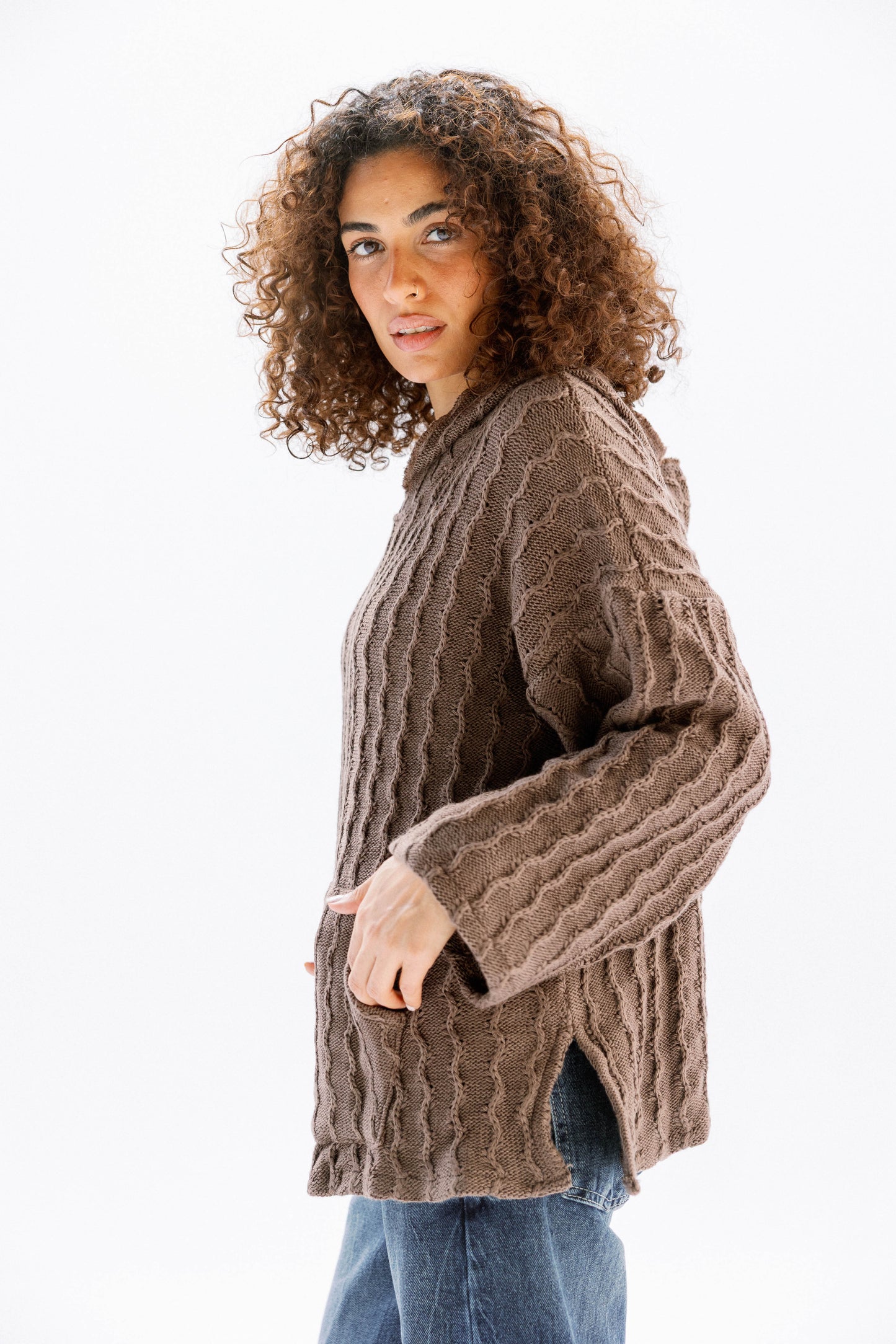 Sweet Nothing hoodie in Cafe