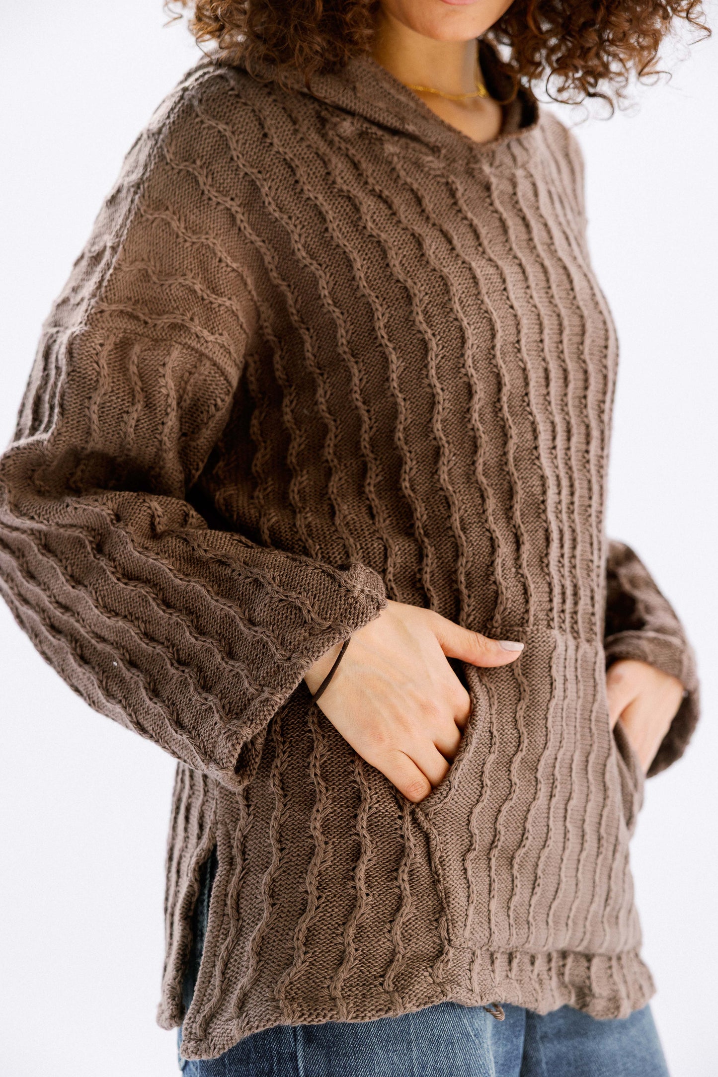 Sweet Nothing hoodie in Cafe