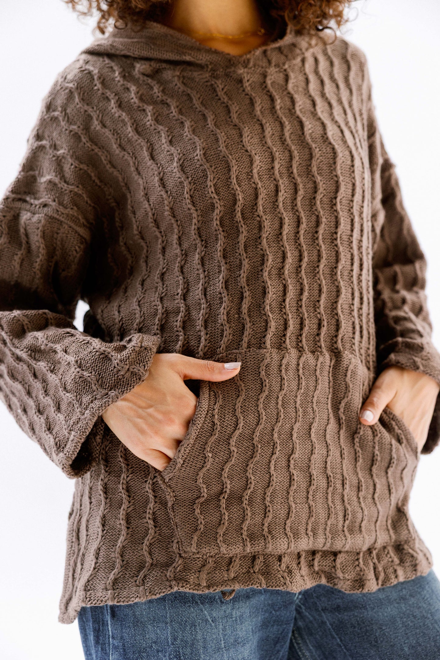 Sweet Nothing hoodie in Cafe