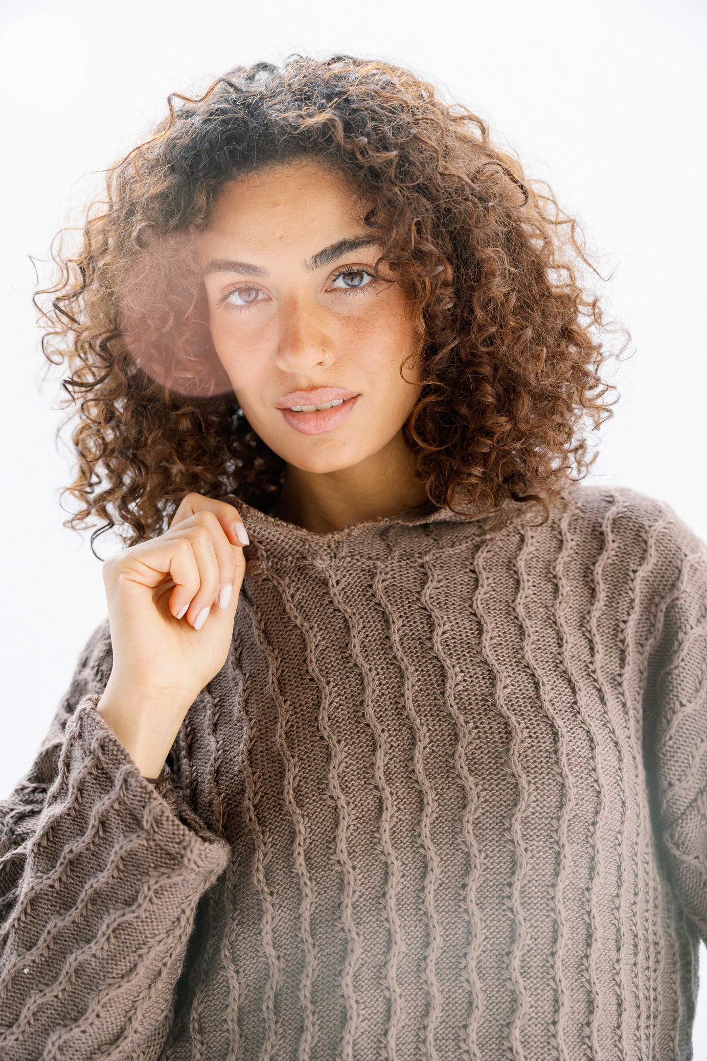 Sweet Nothing hoodie in Cafe