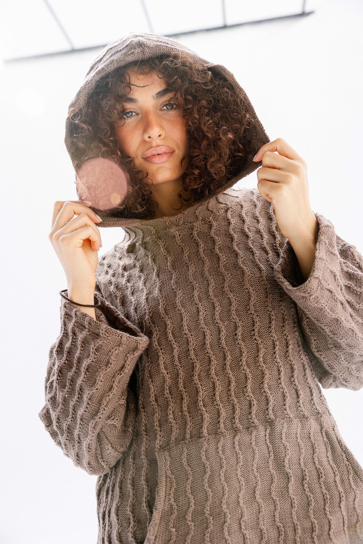 Sweet Nothing hoodie in Cafe