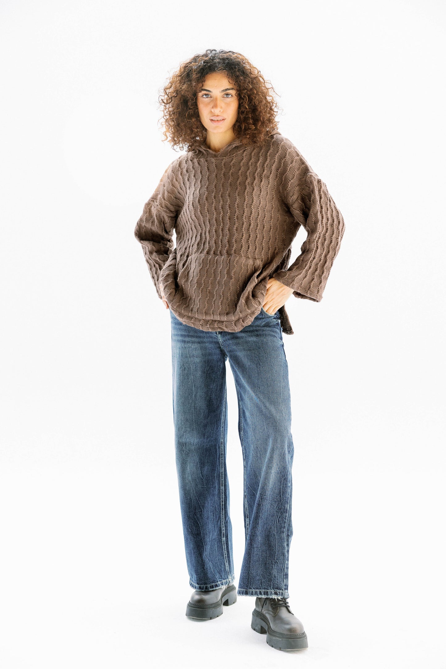 Sweet Nothing hoodie in Cafe