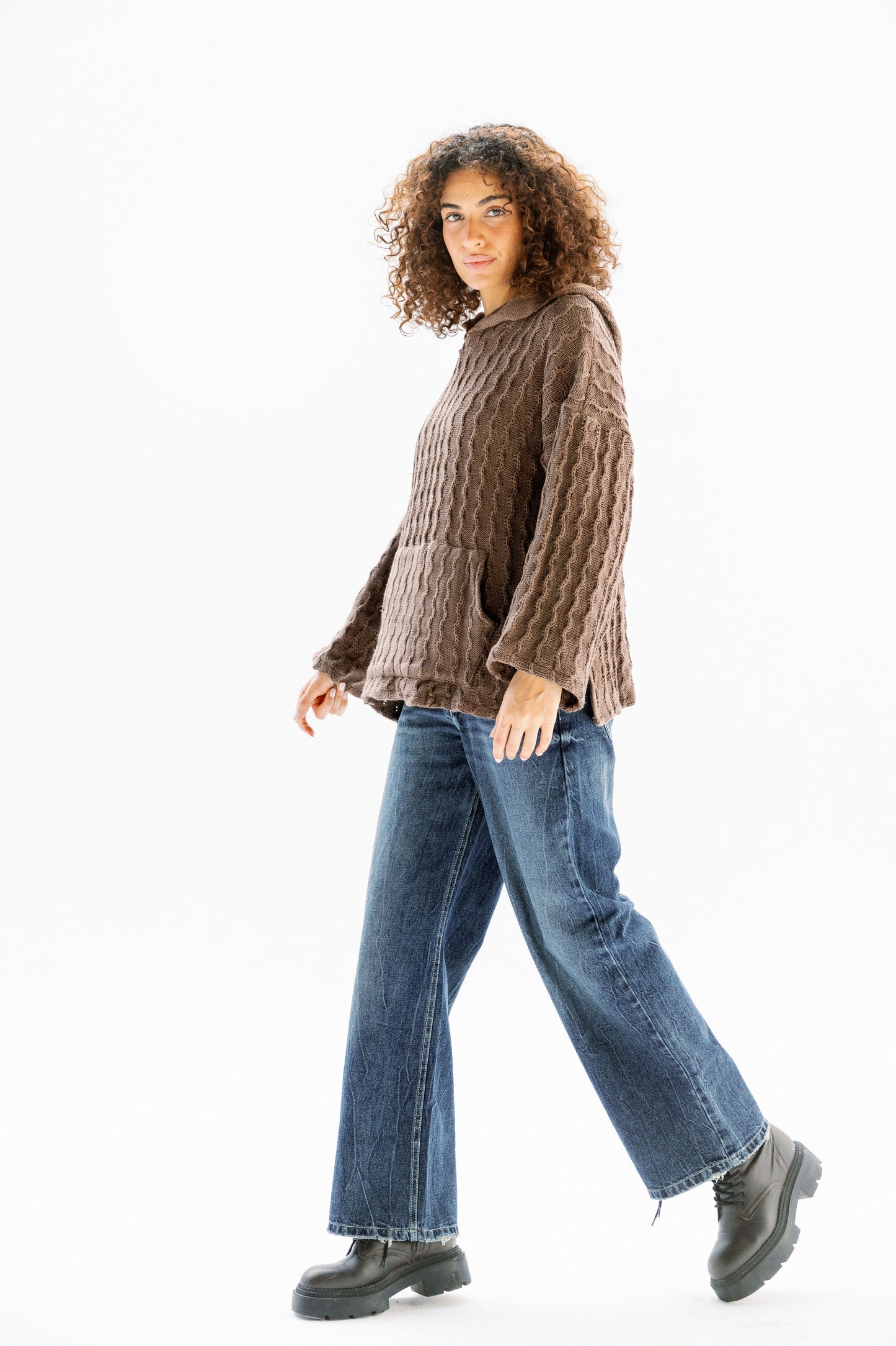 Sweet Nothing hoodie in Cafe