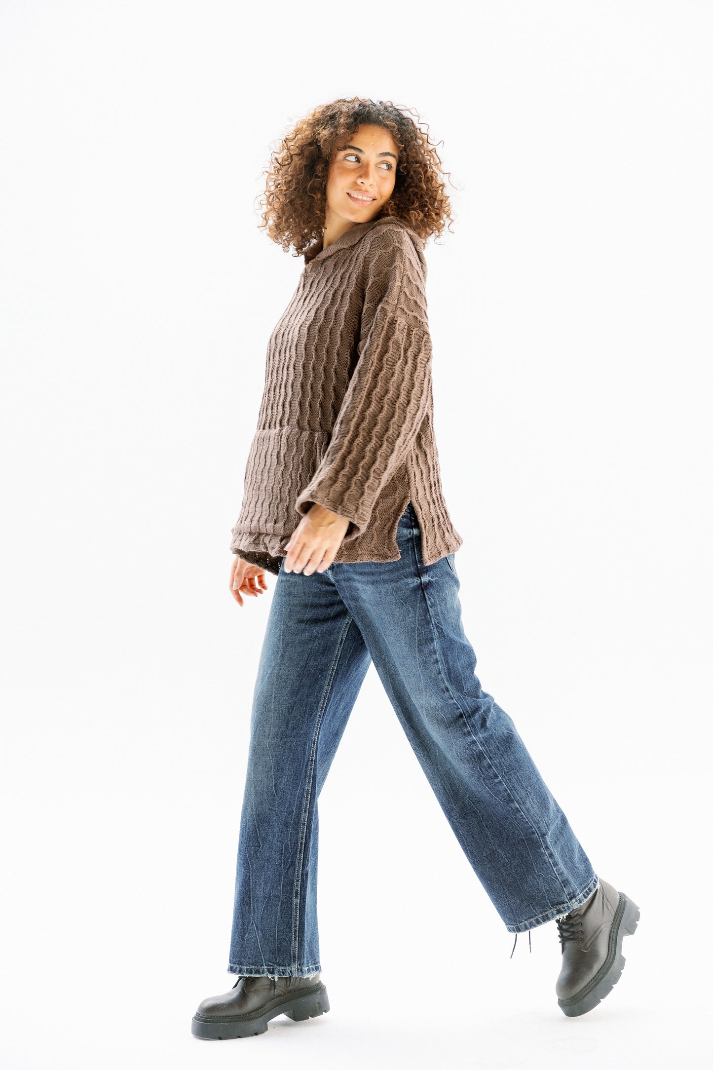 Sweet Nothing hoodie in Cafe