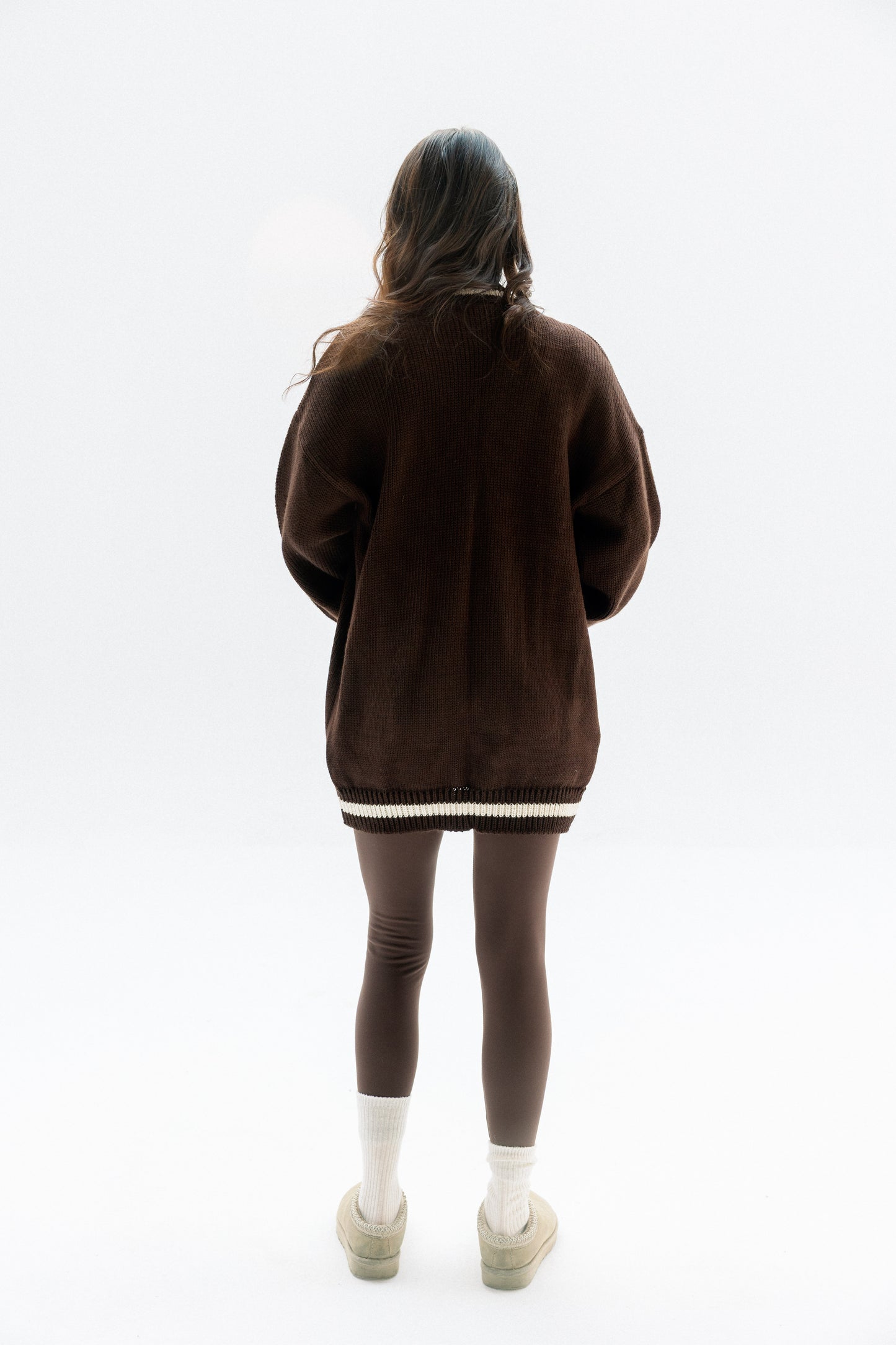 (Pre-Order) The Aura Cardigan in Brown